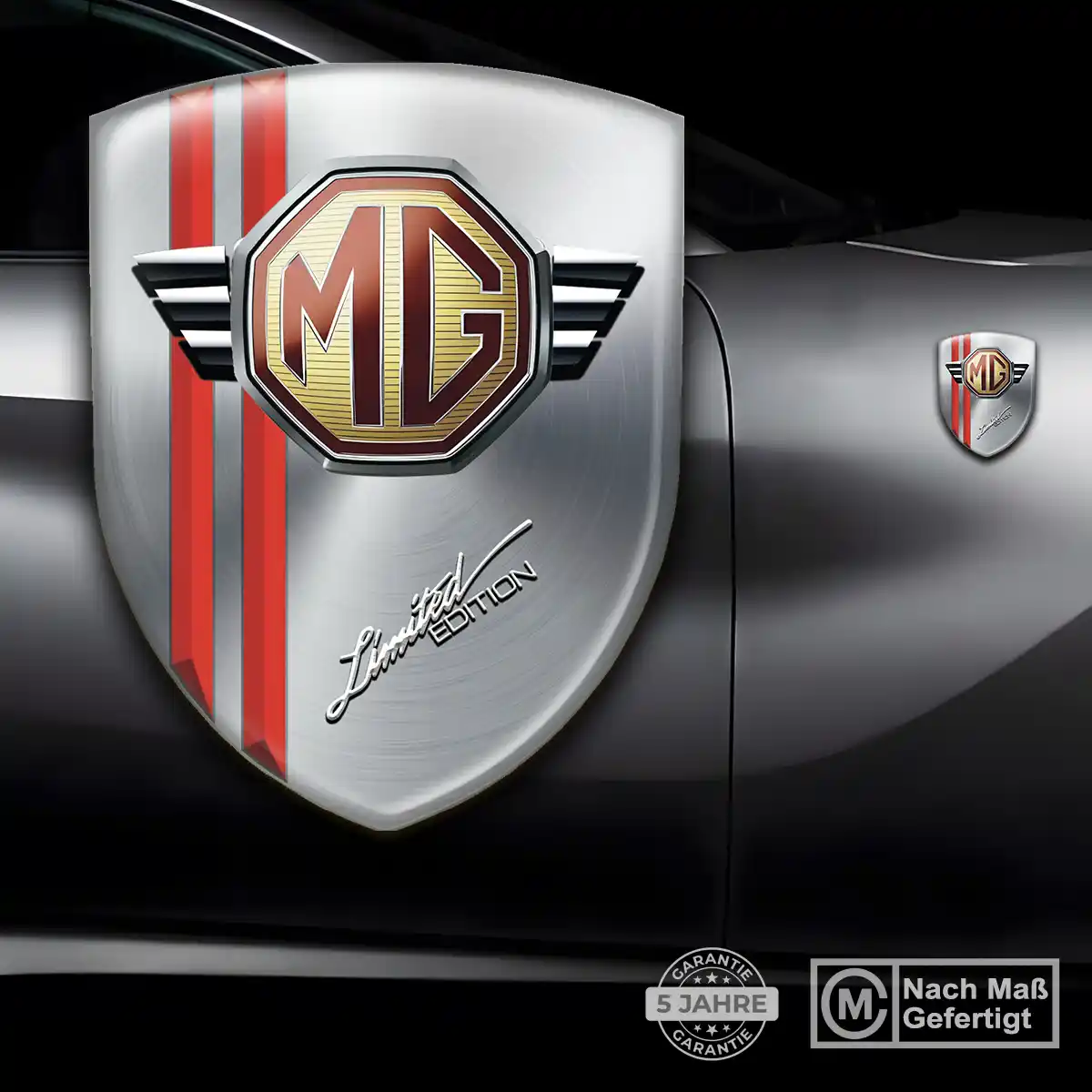 MG Wappen Aufkleber Exterieurdesign