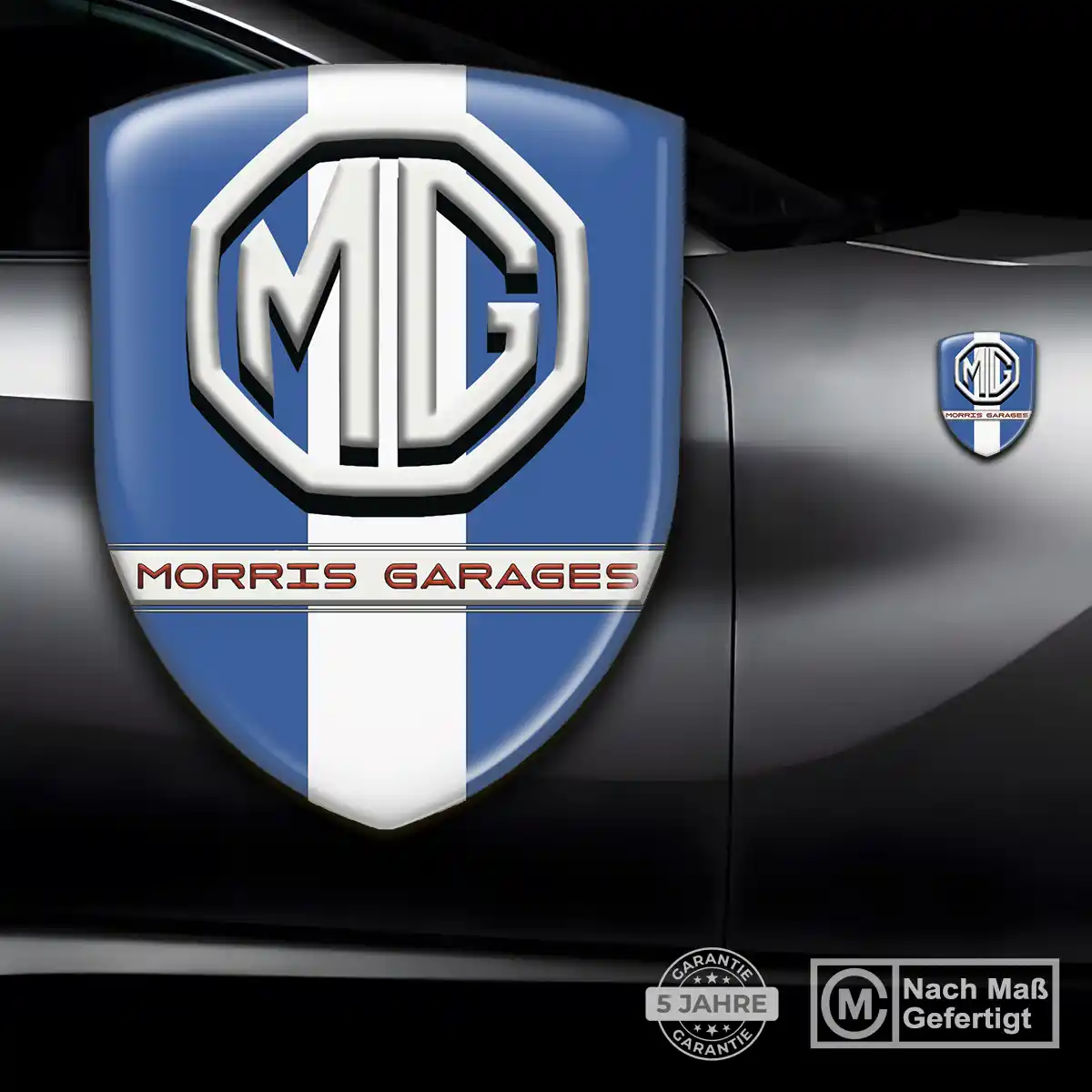 MG Wappen Aufkleber Interieurdesign