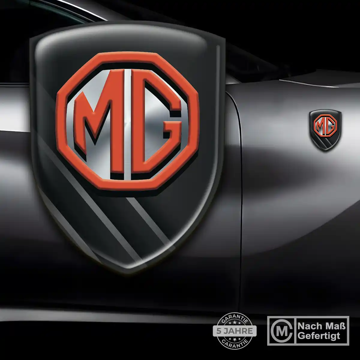 MG Wappen Aufkleber Modernes Design