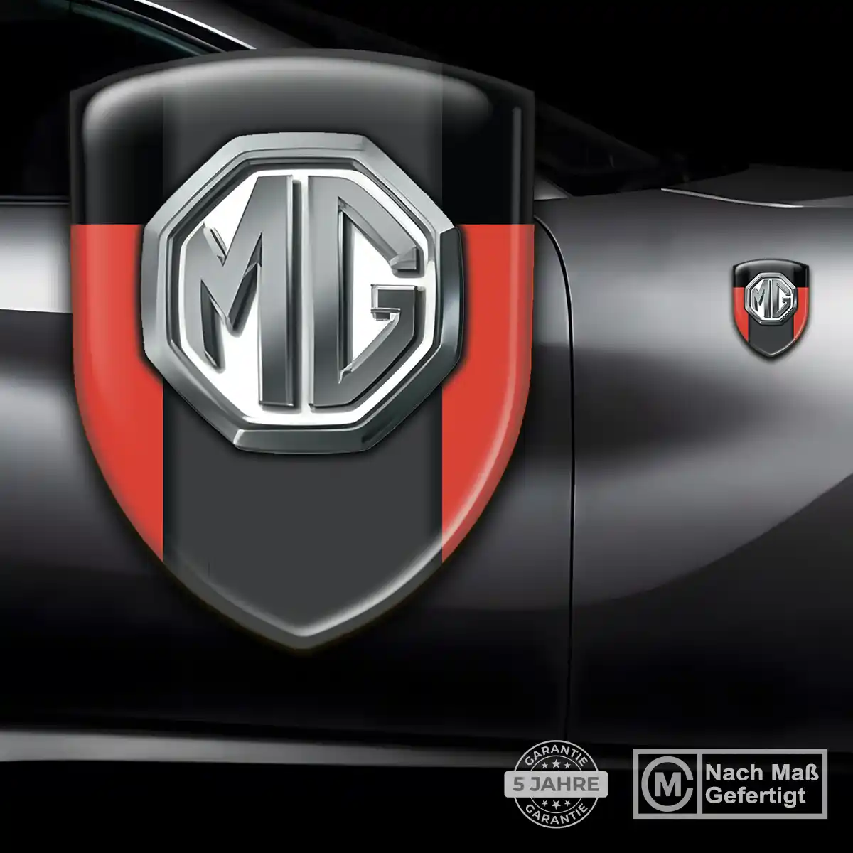 MG Wappen Aufkleber Premiumqualität