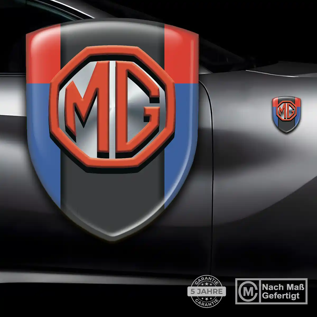 MG Wappen Aufkleber Stilvolles Design