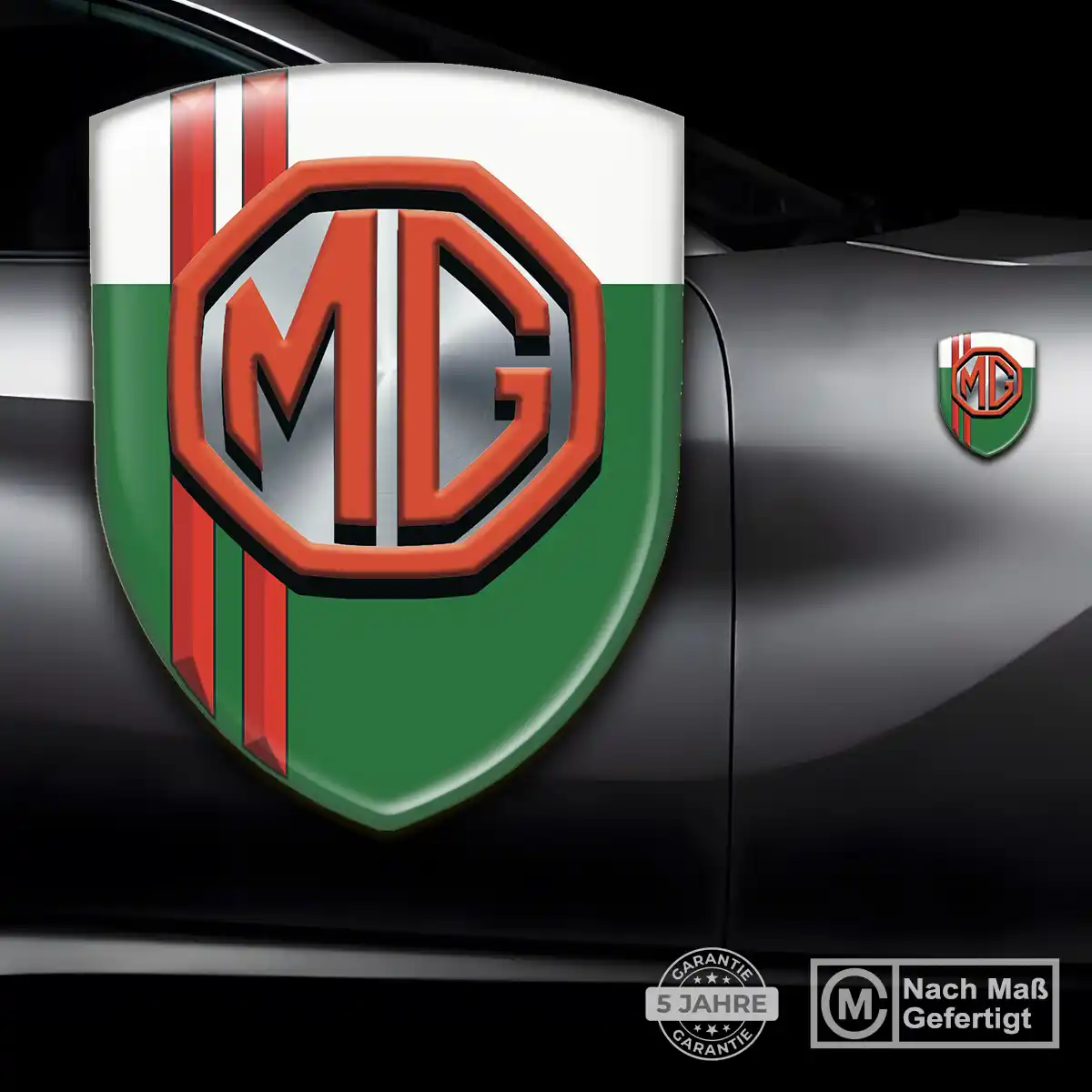 MG Wappen Emblem Aufkleber Ausdrucksstarkes Design