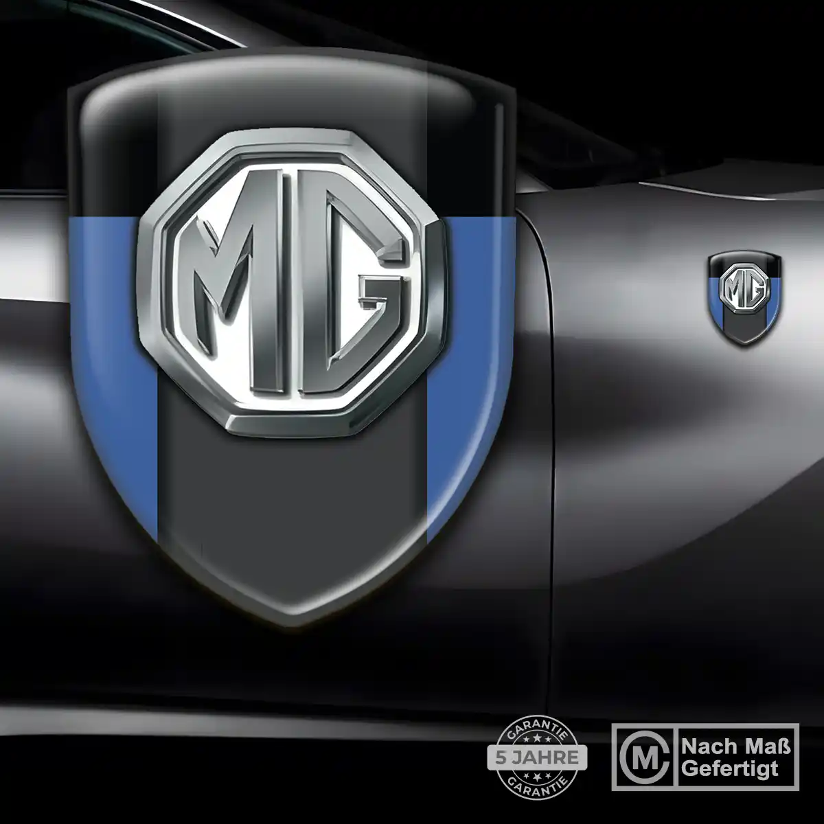 MG Wappen Emblem Aufkleber Auto Exterieurdesign