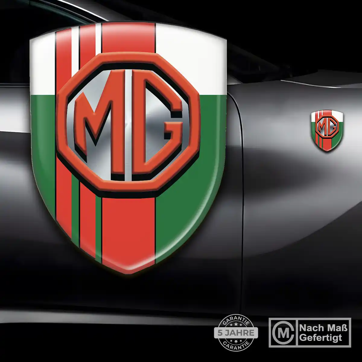 MG Wappen Emblem Aufkleber Auto Luxus-Edition