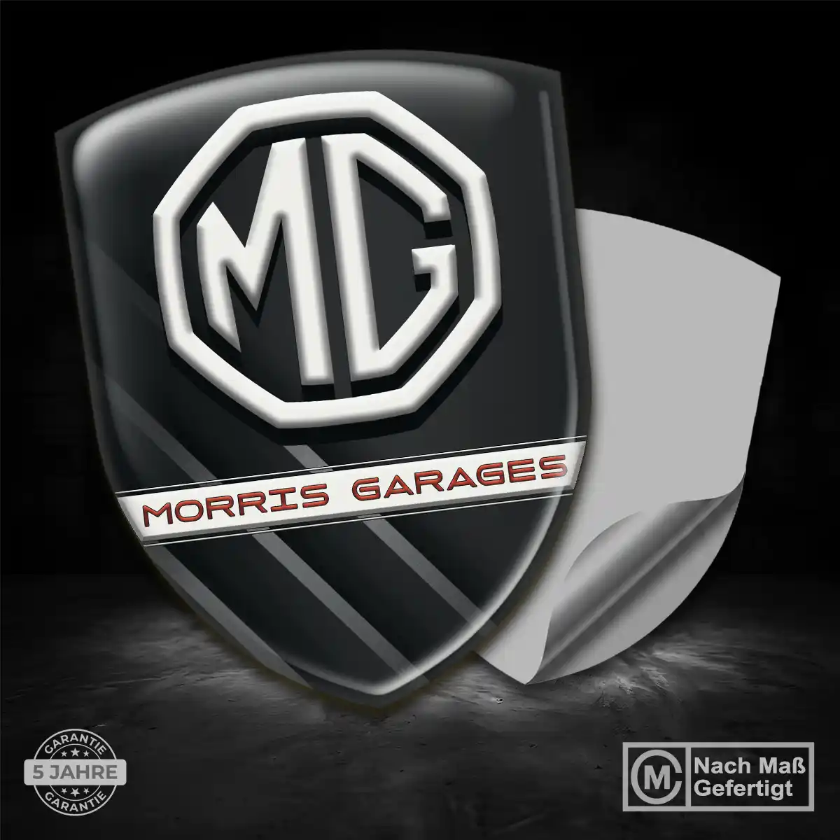 MG Wappen Emblem Aufkleber Auto Markenedition