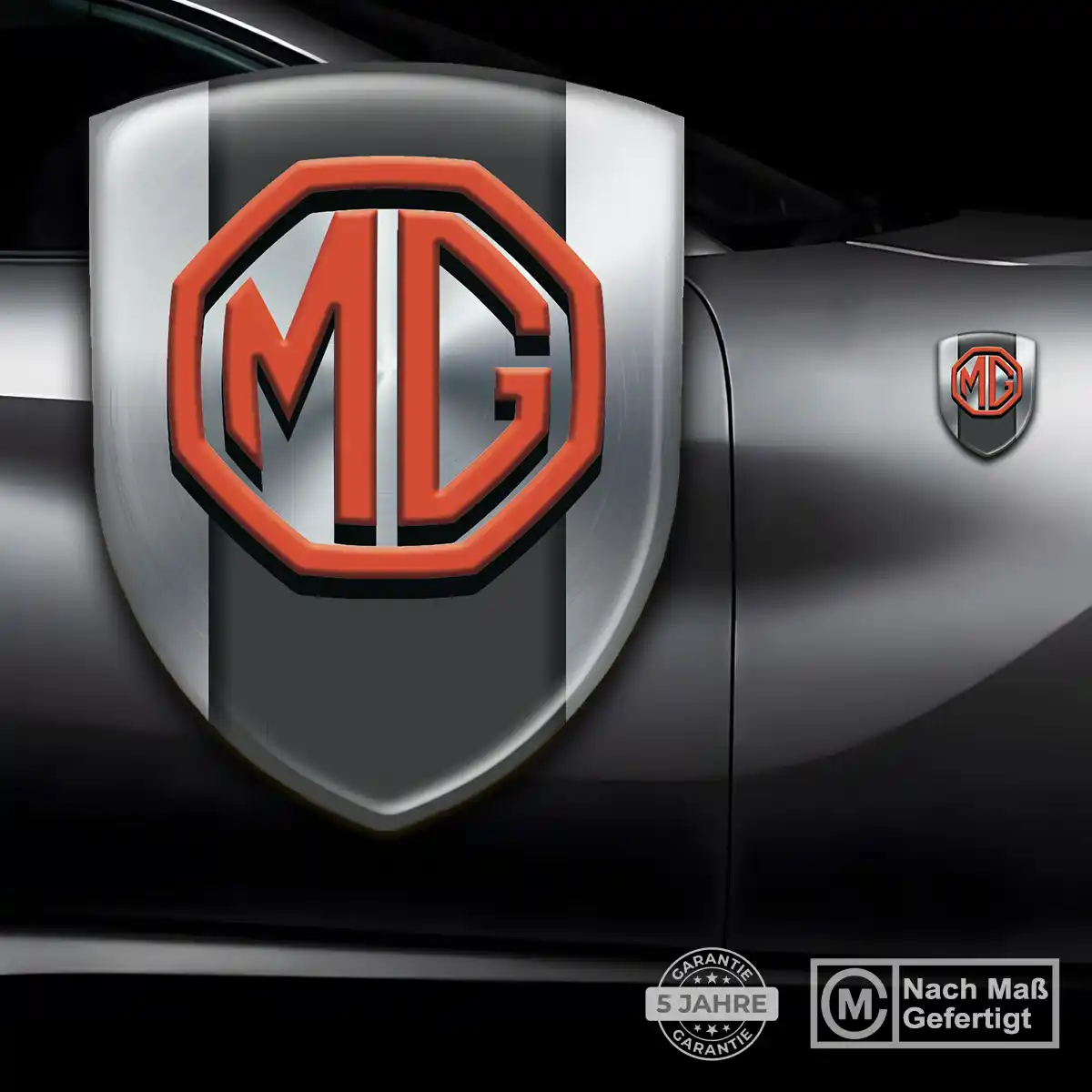 MG Wappen Emblem Aufkleber Elegantes Design
