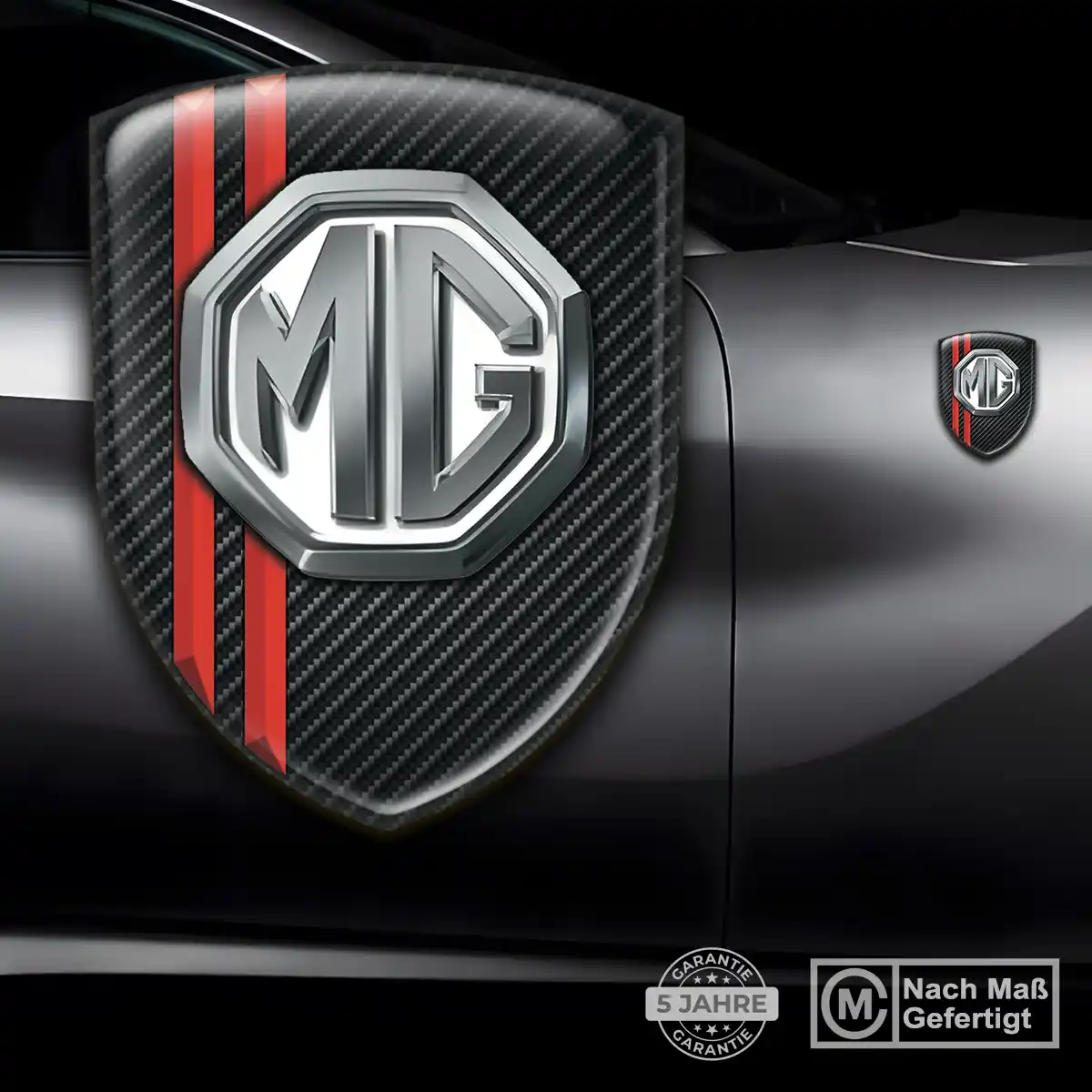 MG Wappen Emblem Aufkleber Exterieurdesign