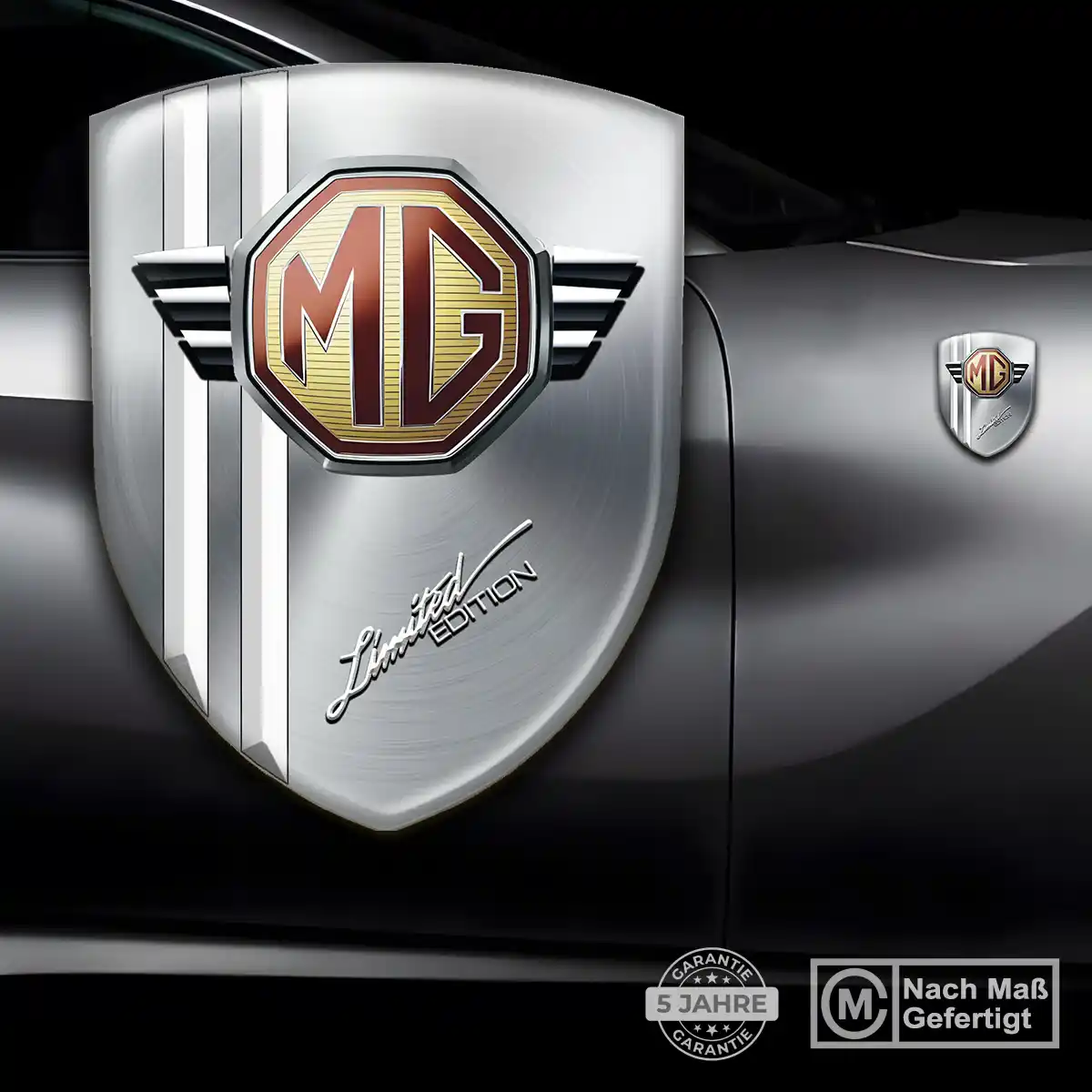 MG Wappen Emblem Aufkleber Interieurdesign
