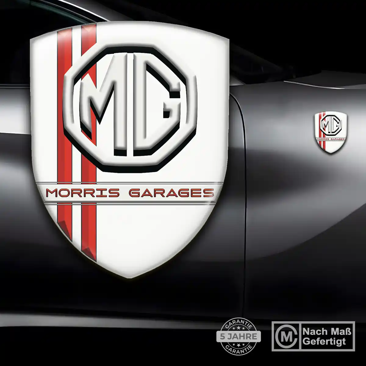 MG Wappen Emblem Aufkleber Modernes Design