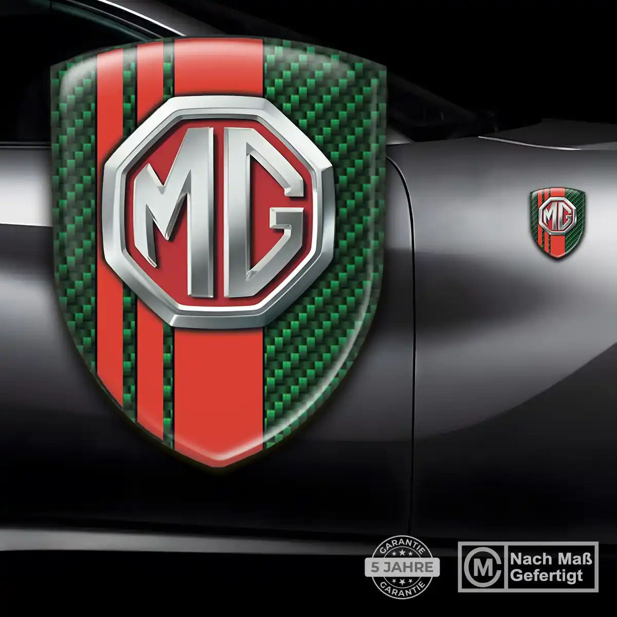 MG Wappen Emblem Aufkleber Premium-Edition