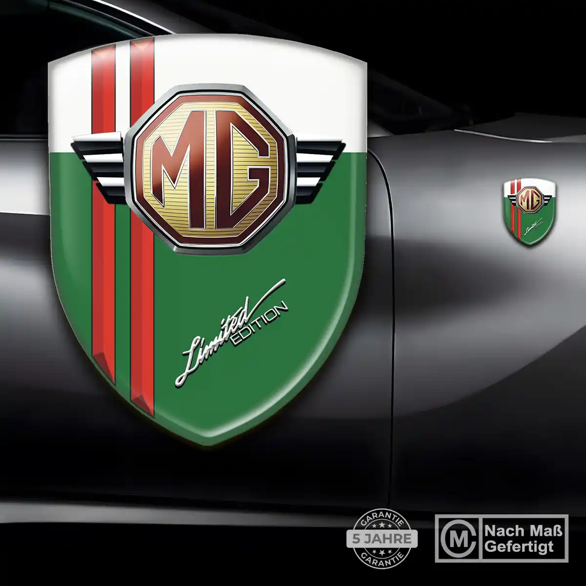 MG Wappen Emblem Aufkleber Premiumqualität
