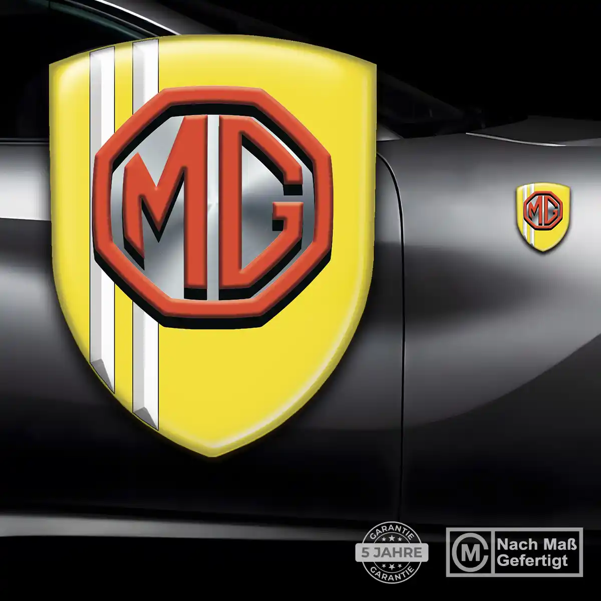 MG Wappen Emblem Aufkleber Stilvolles Design