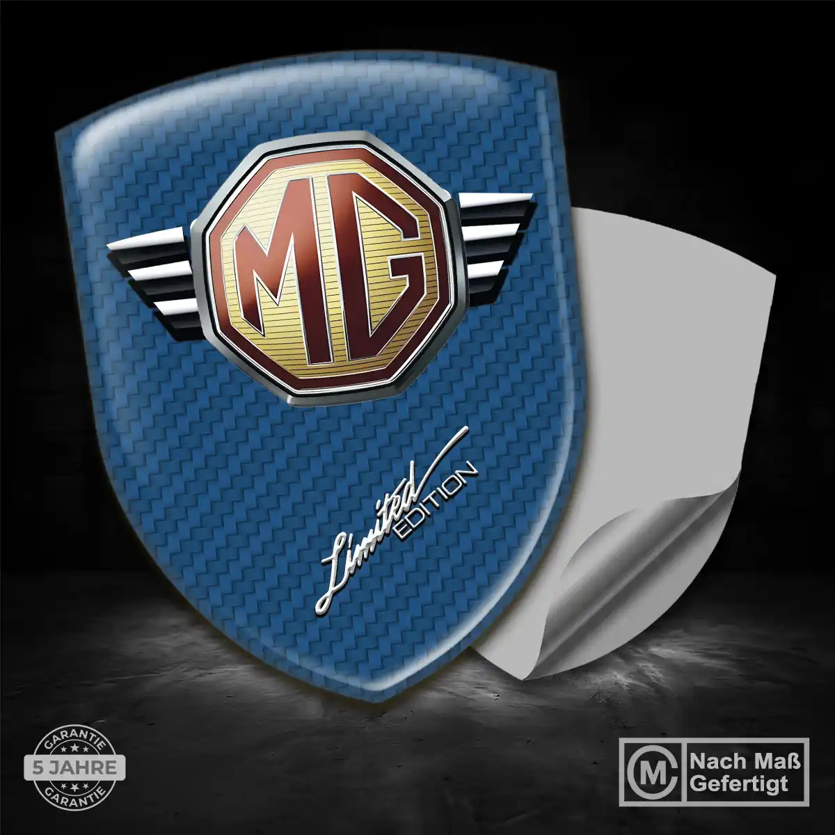 MG Wappen Emblem Aufkleber Tuningfahrzeug