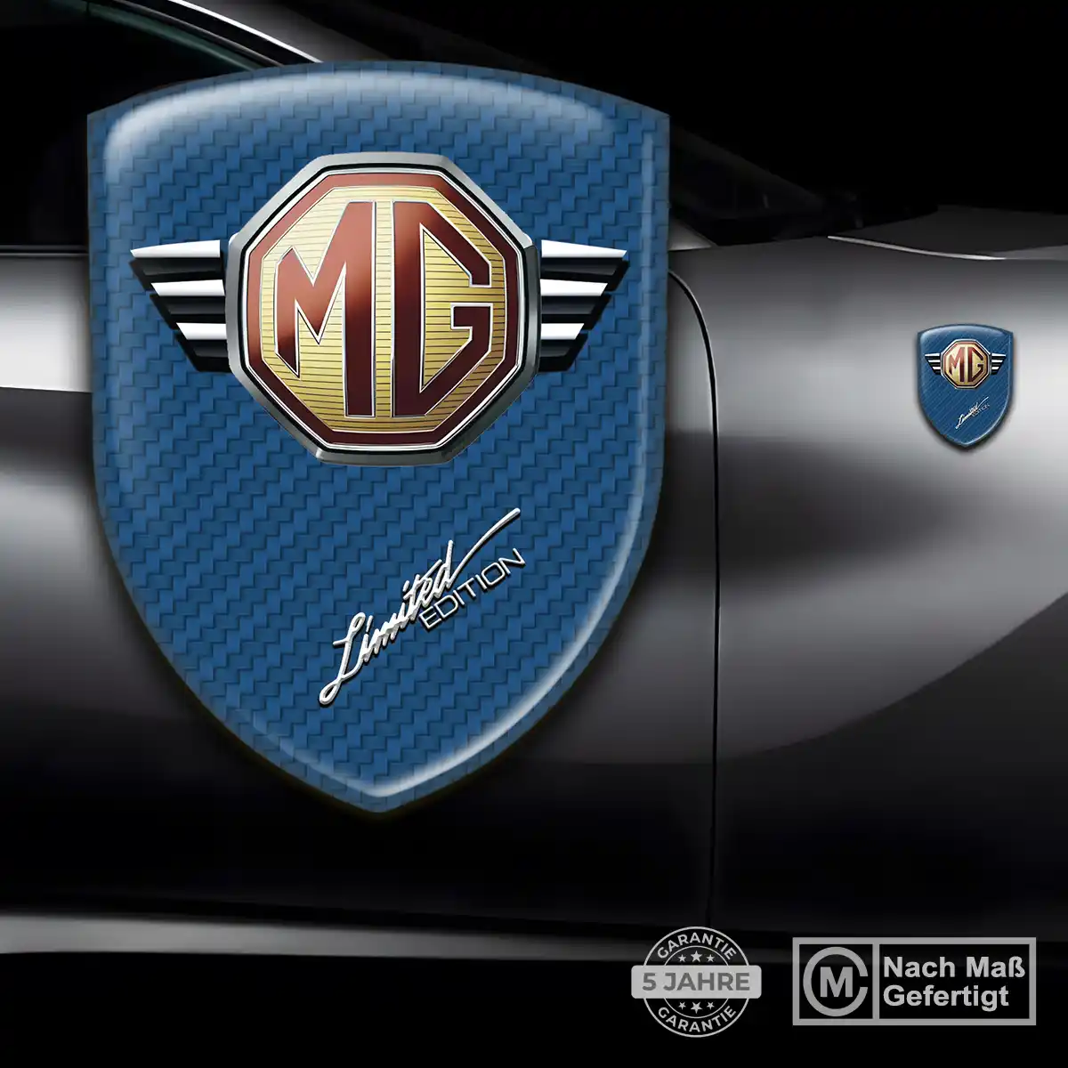 MG Wappen Emblem Aufkleber Tuningfahrzeug