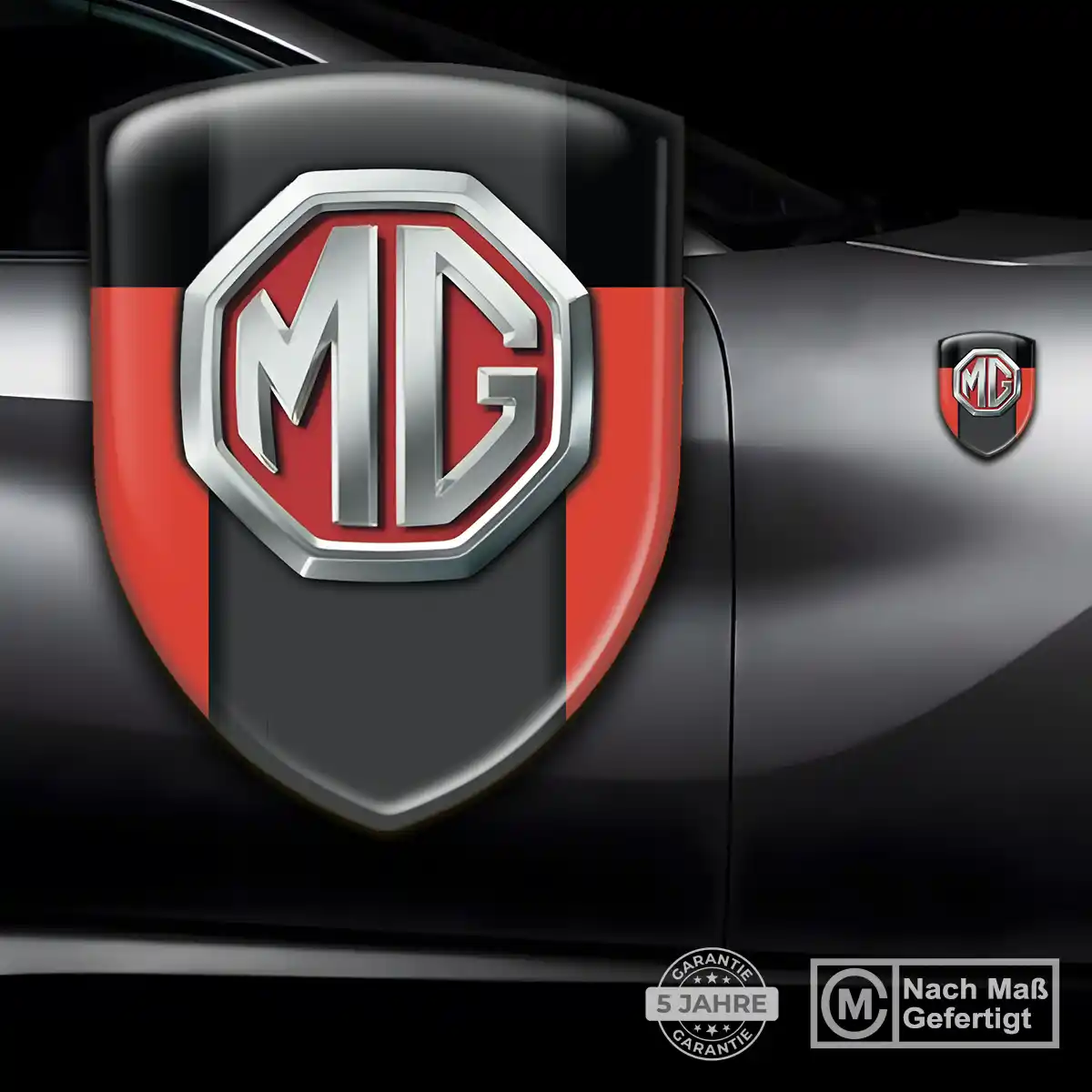MG Wappen Emblem Ausdrucksstarkes Design