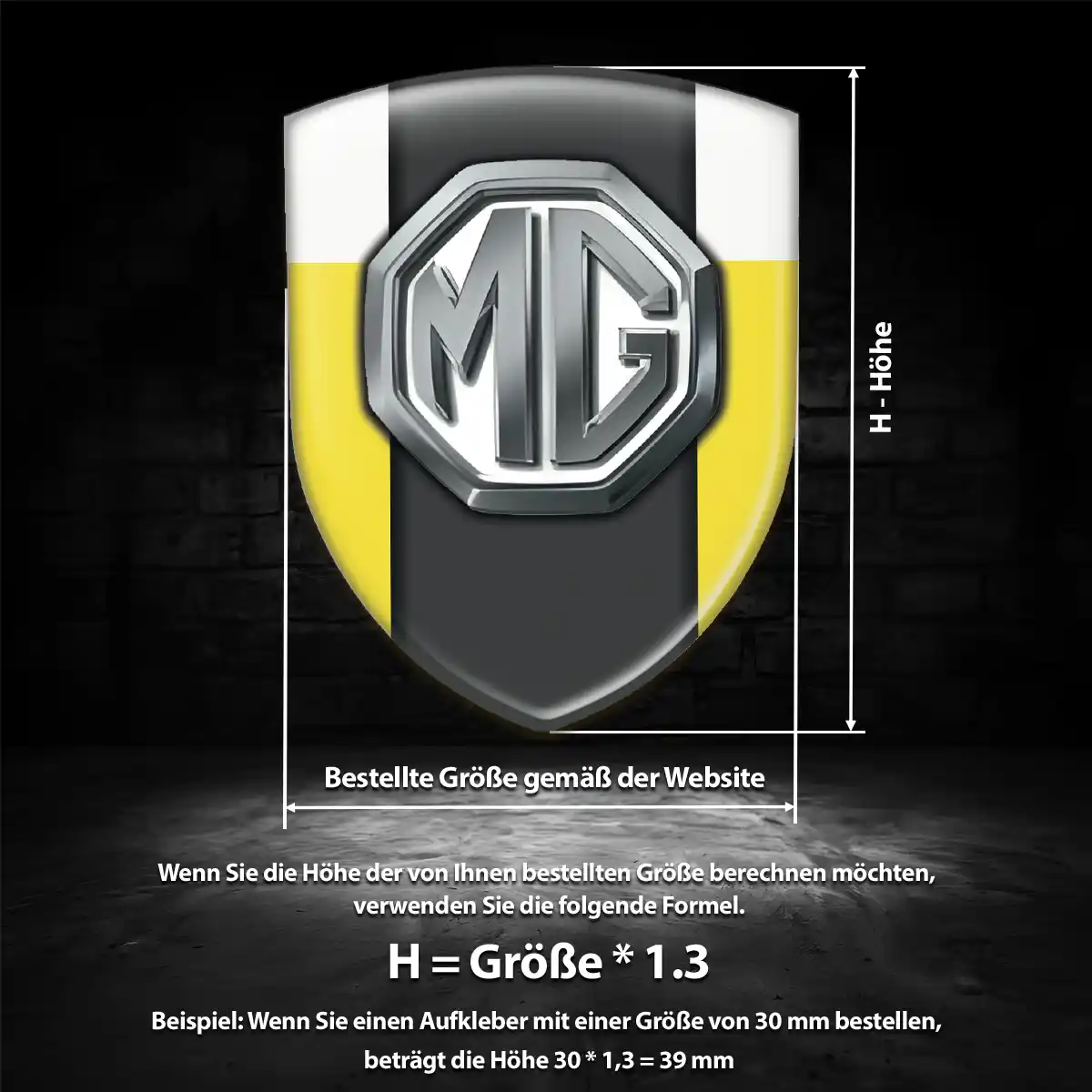 MG Wappen Emblem Auto Luxus-Edition