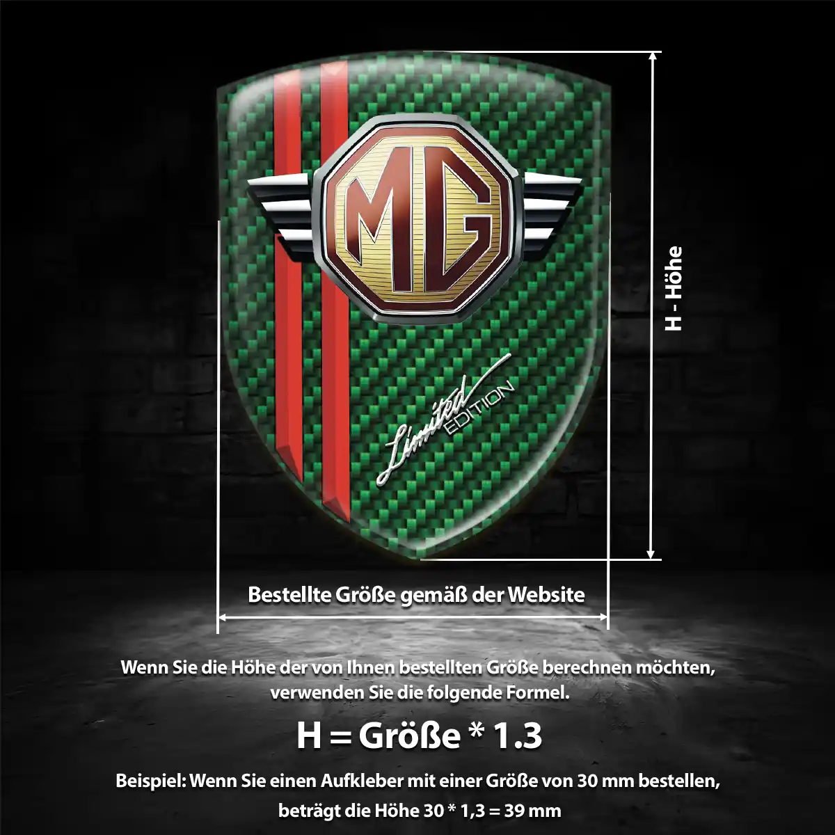 MG Wappen Emblem Auto Modernes Design