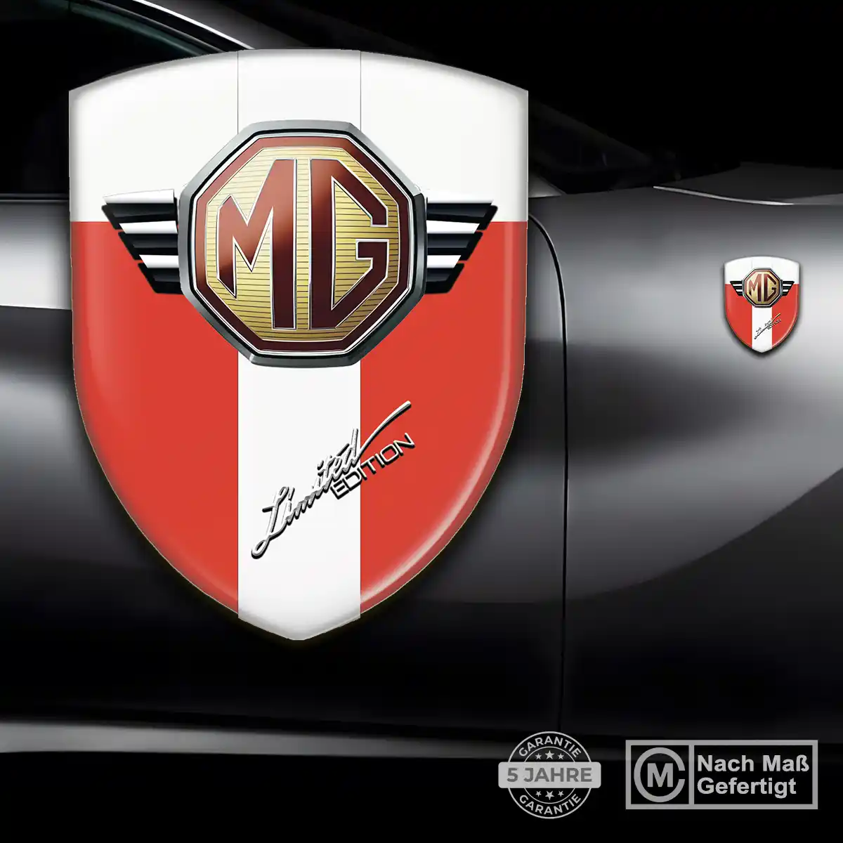 MG Wappen Emblem Auto Premium-Edition