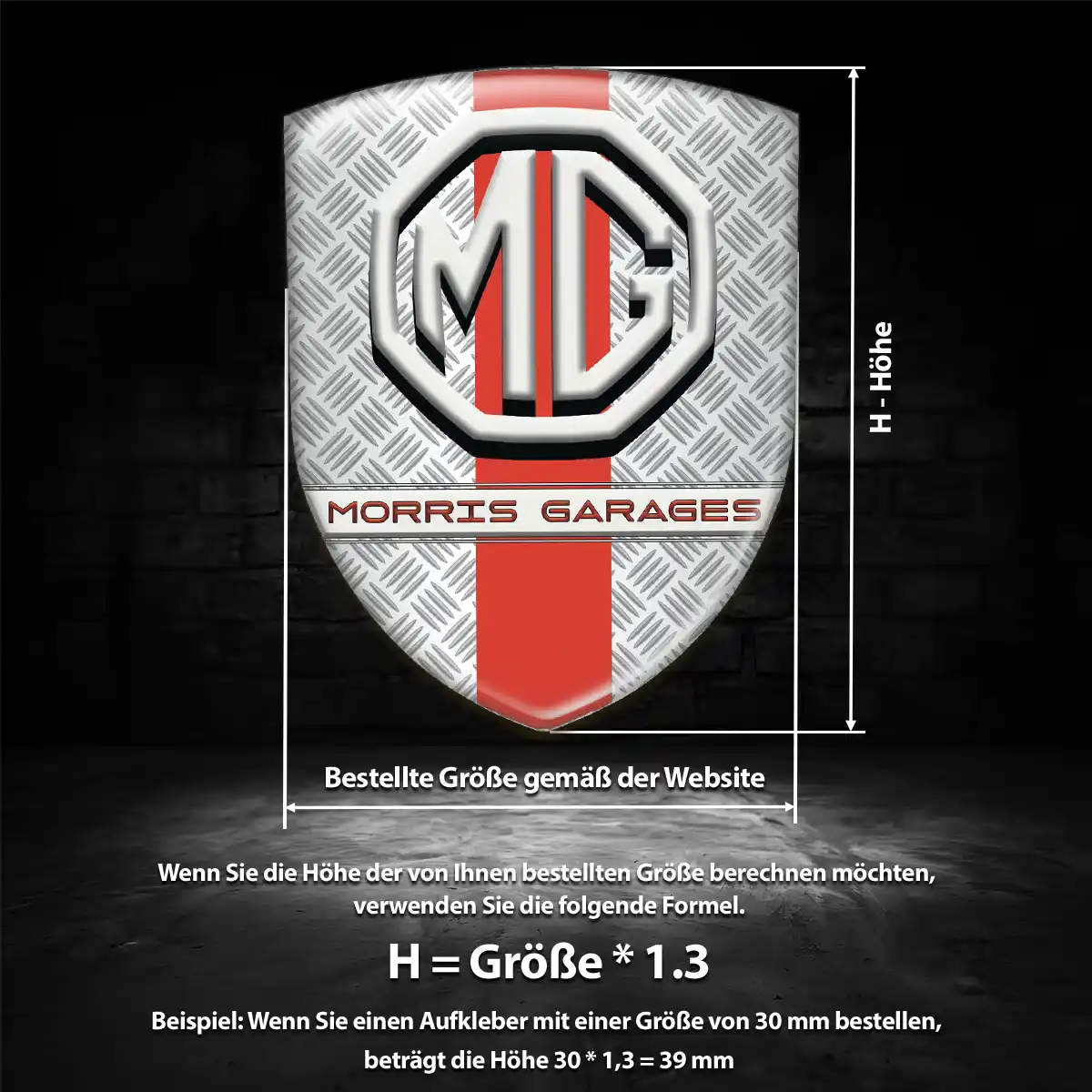MG Wappen Emblem Auto Premiumqualität