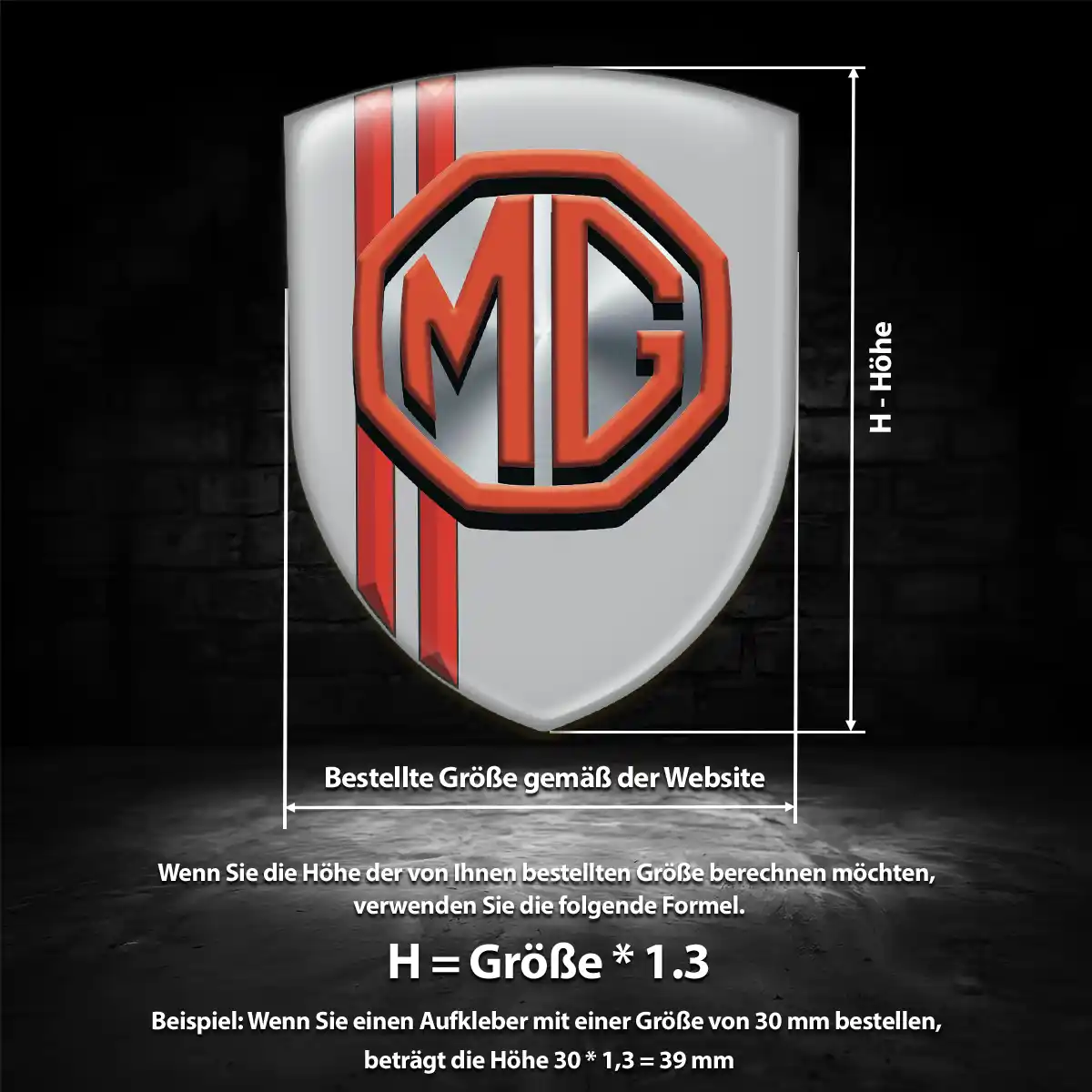 MG Wappen Emblem Edles Design