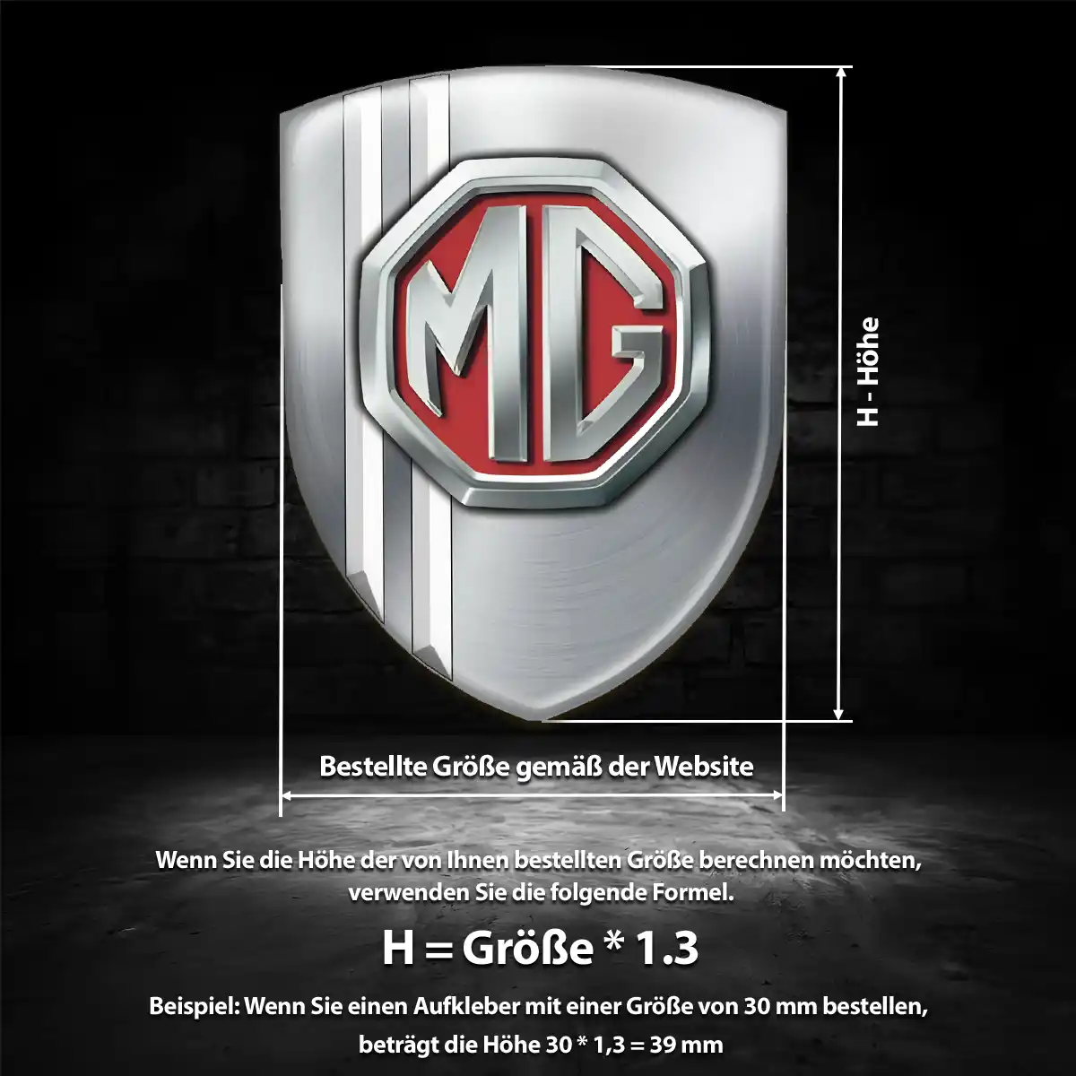 MG Wappen Emblem Elegantes Design