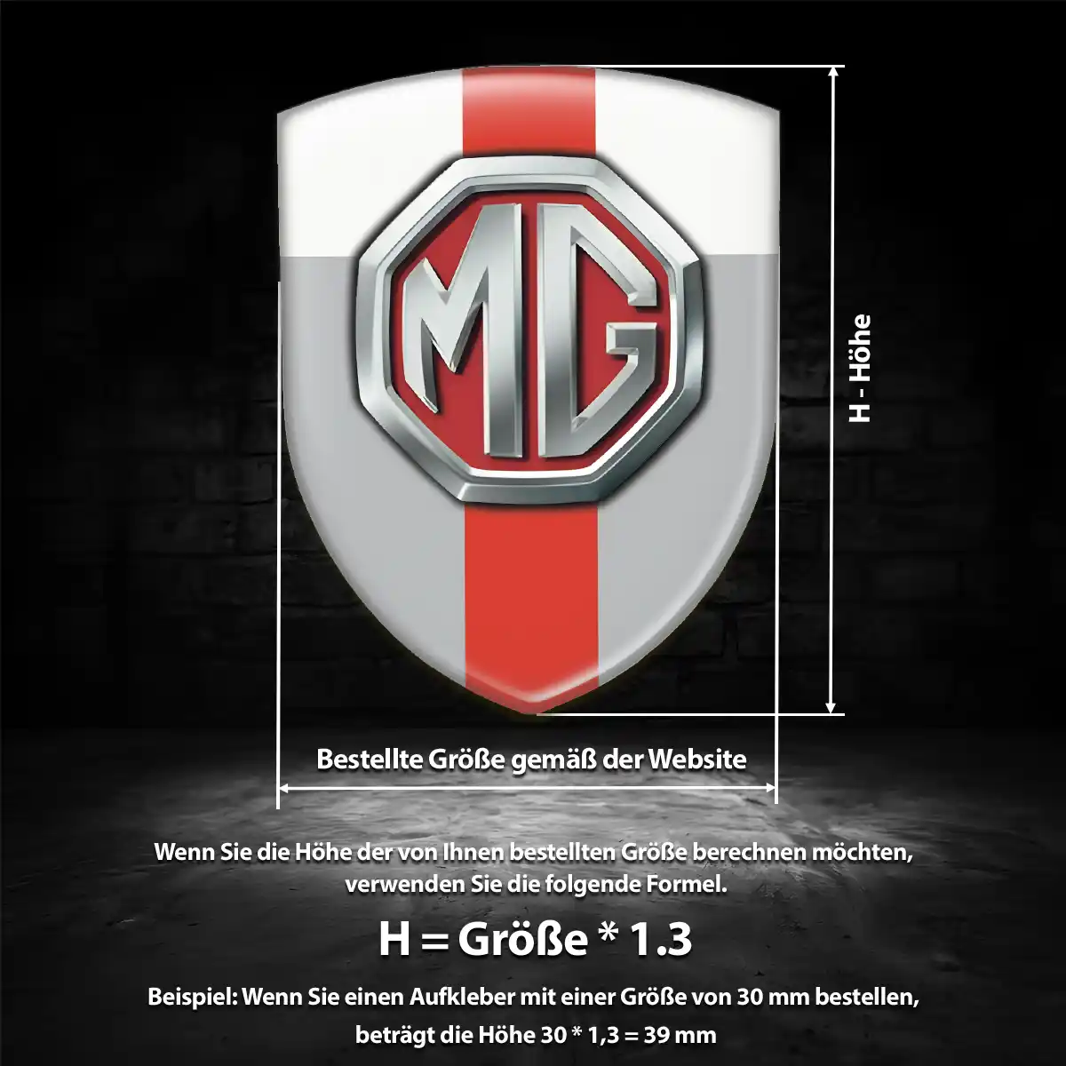 MG Wappen Emblem Hohe Qualität