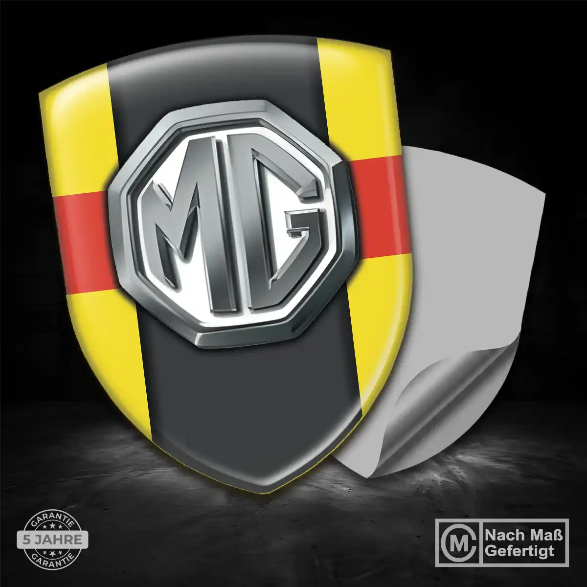 MG Wappen Emblem Interieurdesign