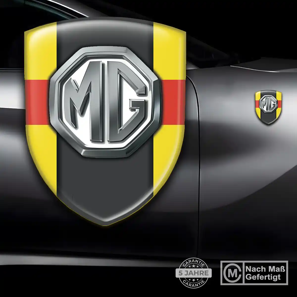 MG Wappen Emblem Interieurdesign