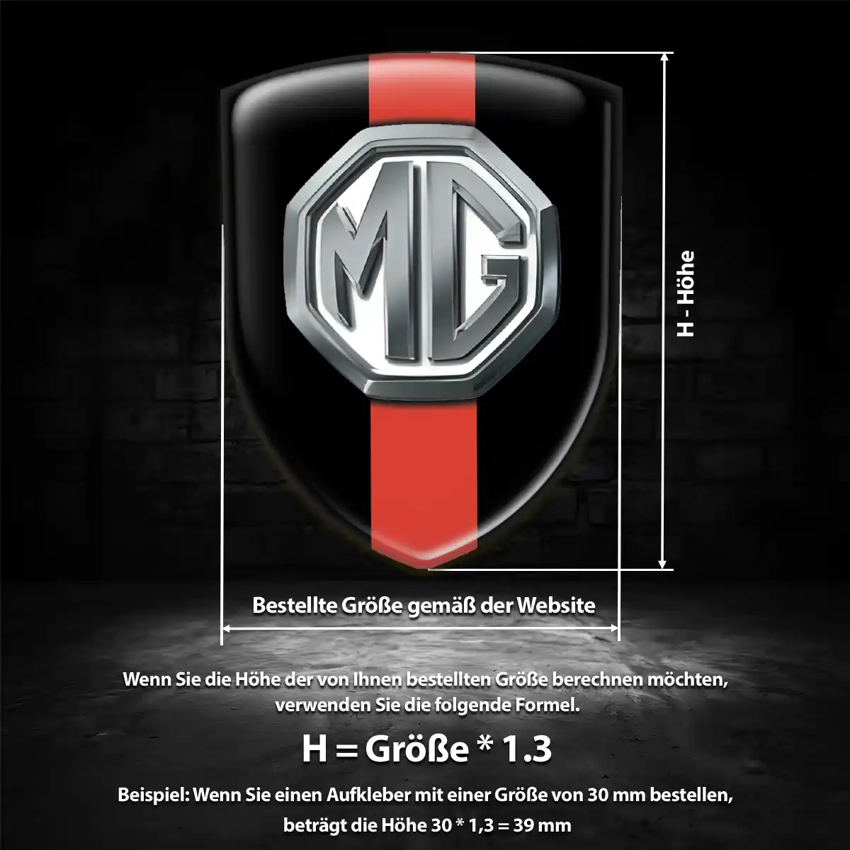 MG Wappen Emblem Limitierte Auflage