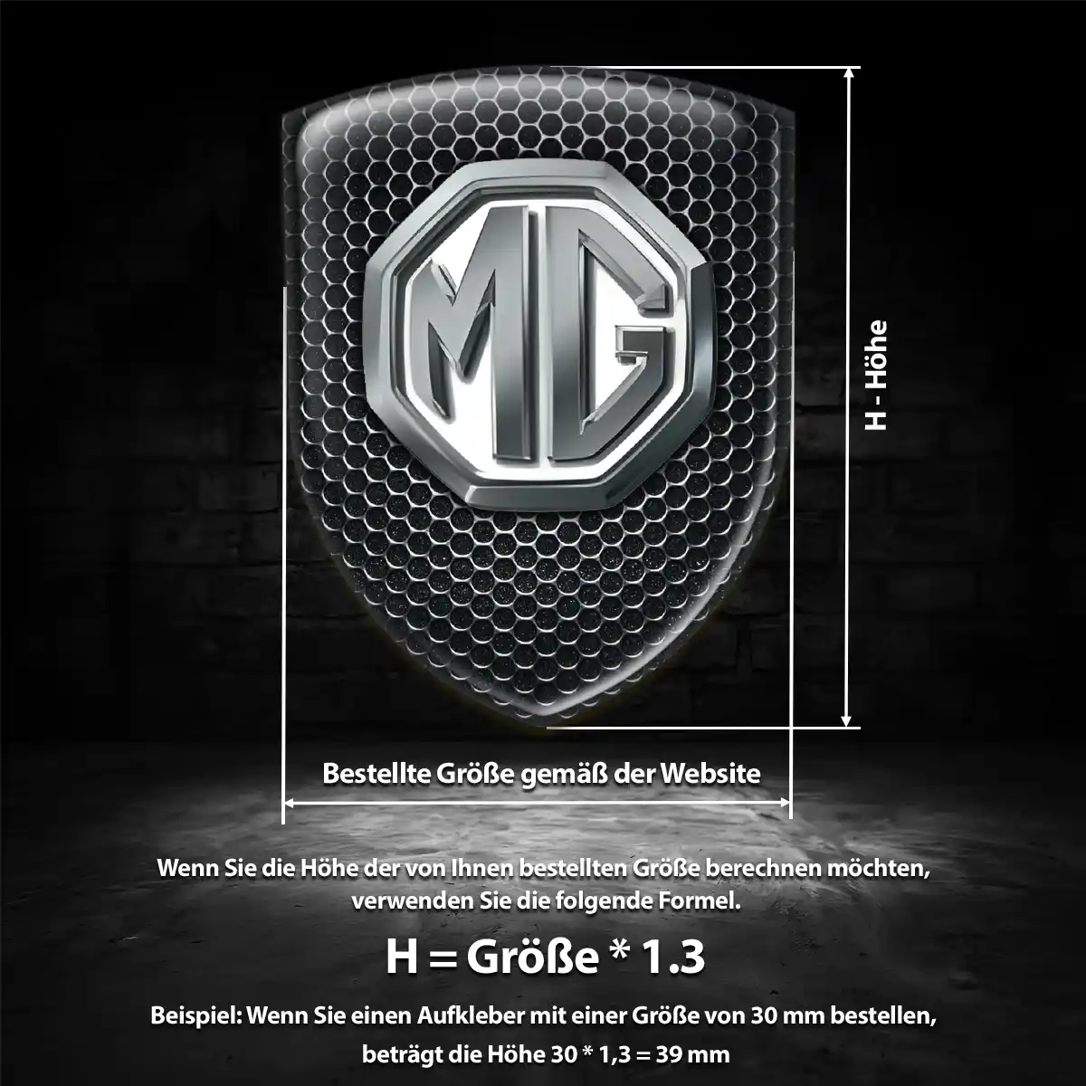 MG Wappen Emblem Luxus-Edition
