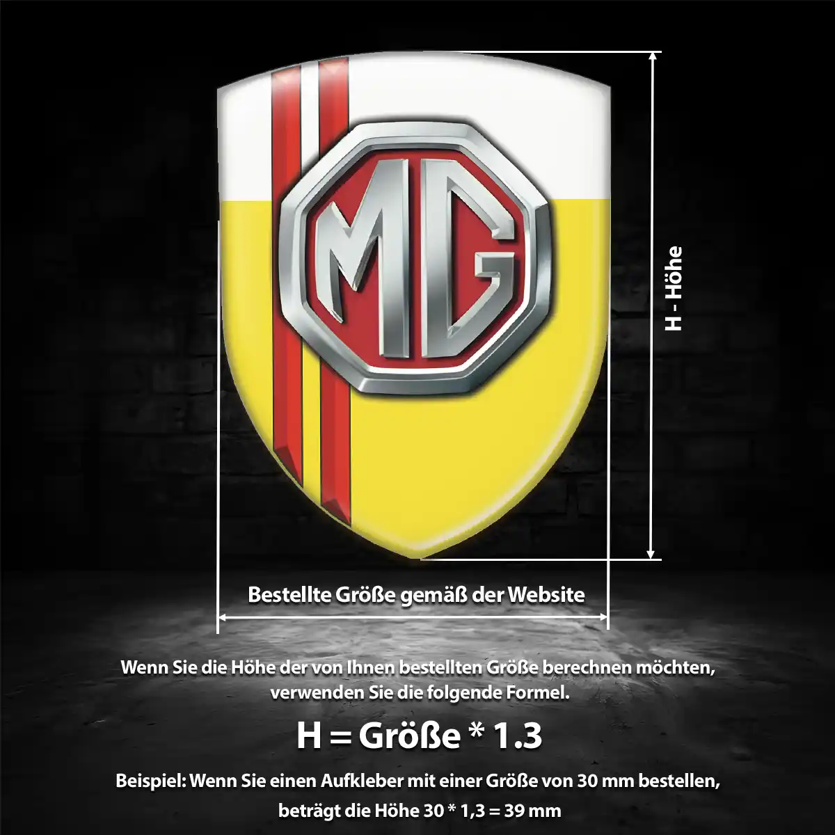 MG Wappen Emblem Markenedition