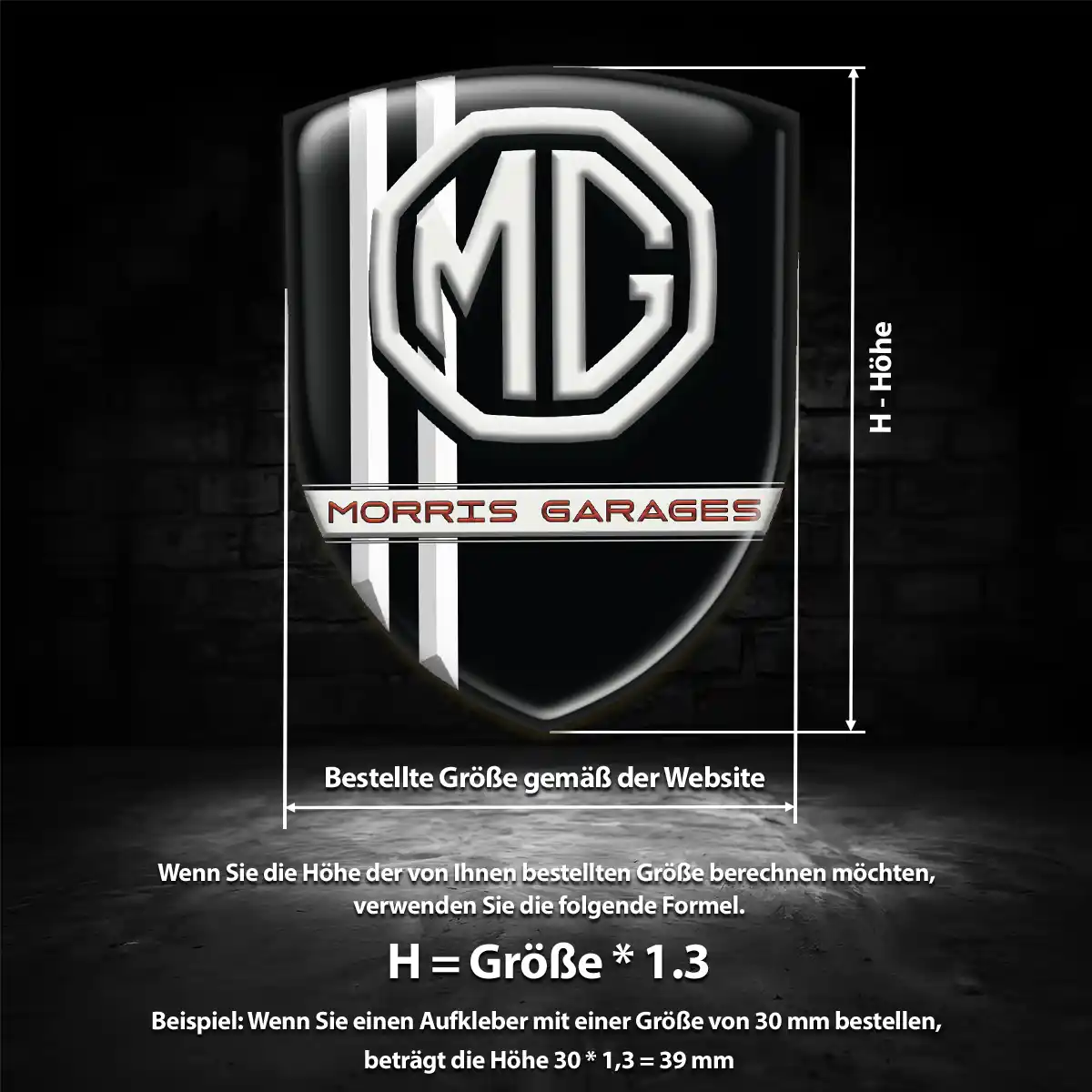 MG Wappen Emblem Modernes Design