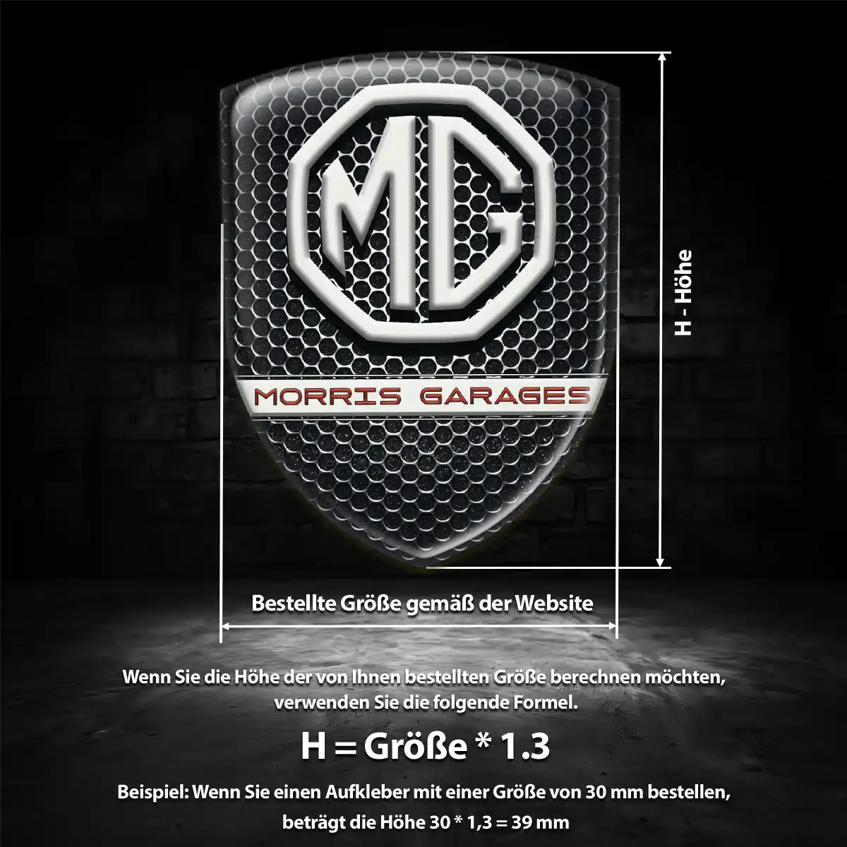 MG Wappen Emblem Premium-Edition