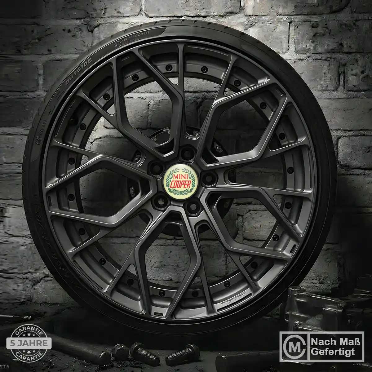 Mini Cooper Emblem Silikon Aufkleber Radkappen Hohe Qualität