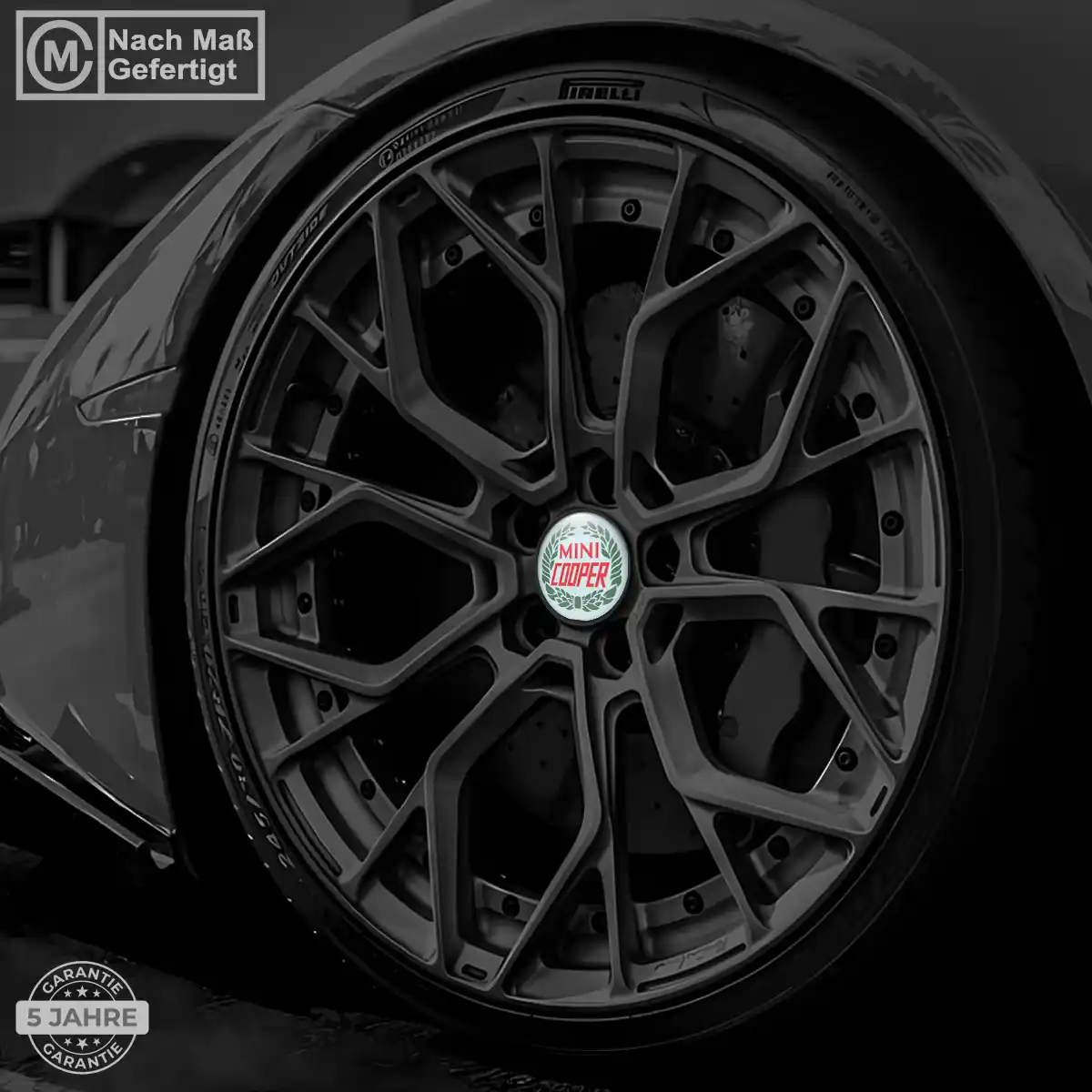 Mini Cooper Epoxidharz Aufkleber Stilvolles Design