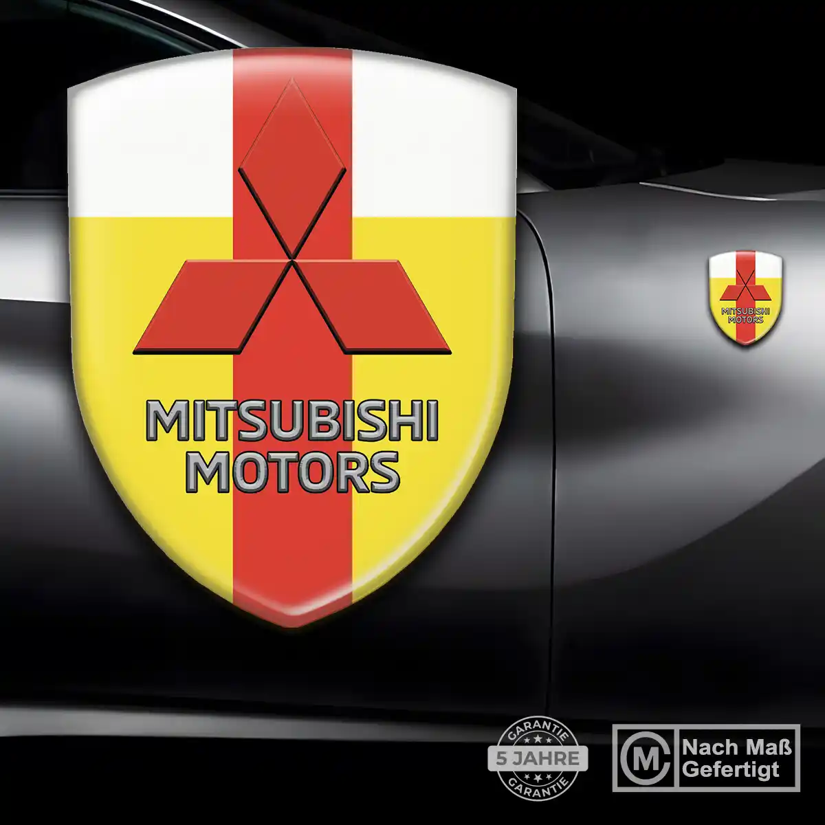 Mitsubishi 3D Gel Aufkleber Auto Hohe Qualität
