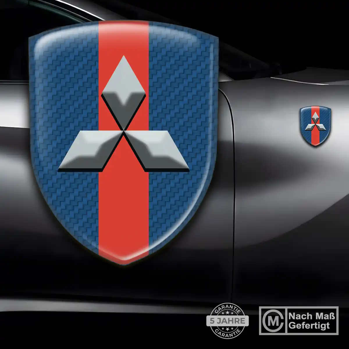 Mitsubishi 3D Gel Aufkleber Auto Premium-Edition