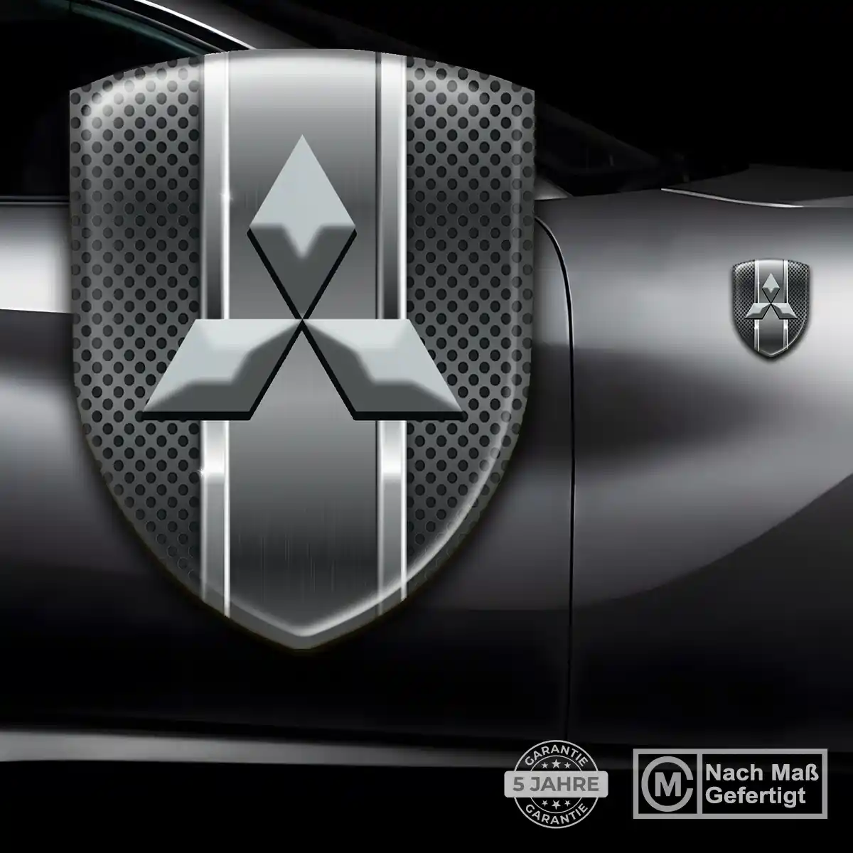 Mitsubishi 3D Gel Aufkleber Auto Premiumqualität