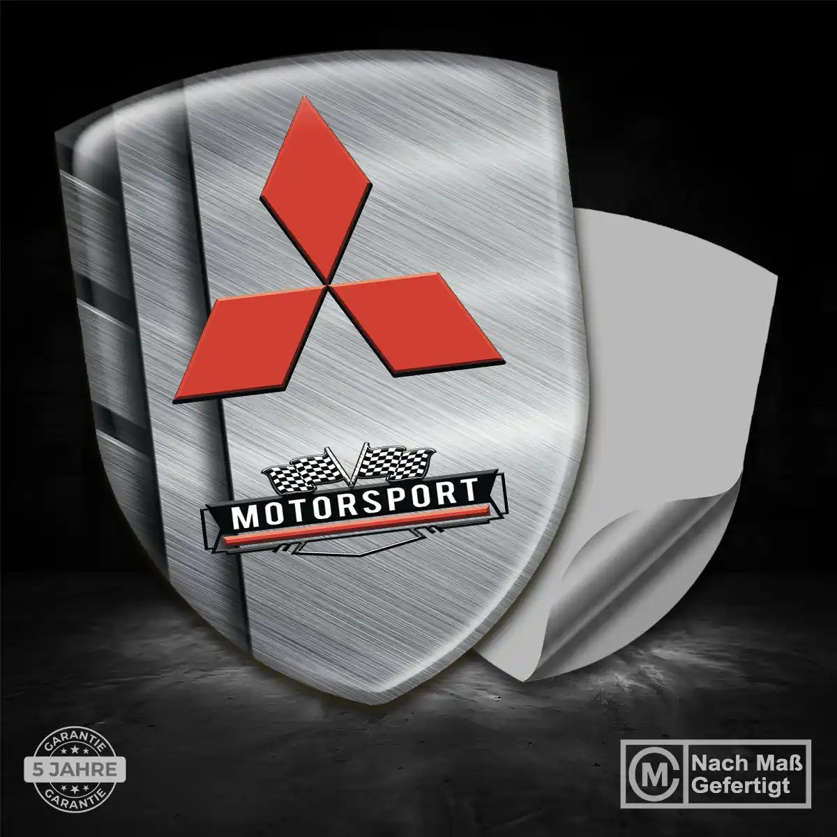 Mitsubishi 3D Gel Aufkleber Auto Stilvolles Design