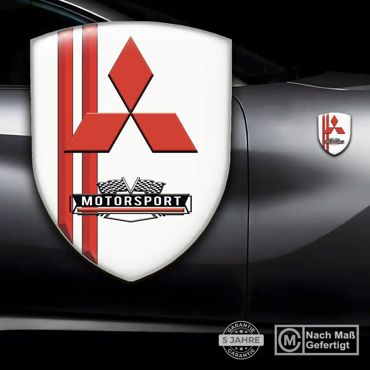 Mitsubishi 3D Gel Aufkleber Emblem Auto Exterieurdesign