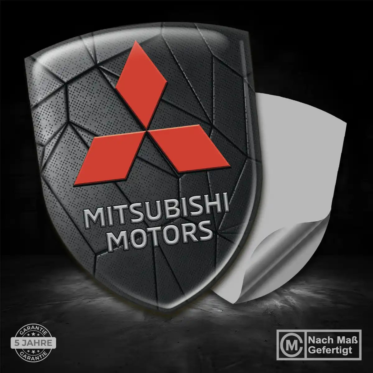 Mitsubishi 3D Gel Aufkleber Emblem Auto Hochwertiges Harz