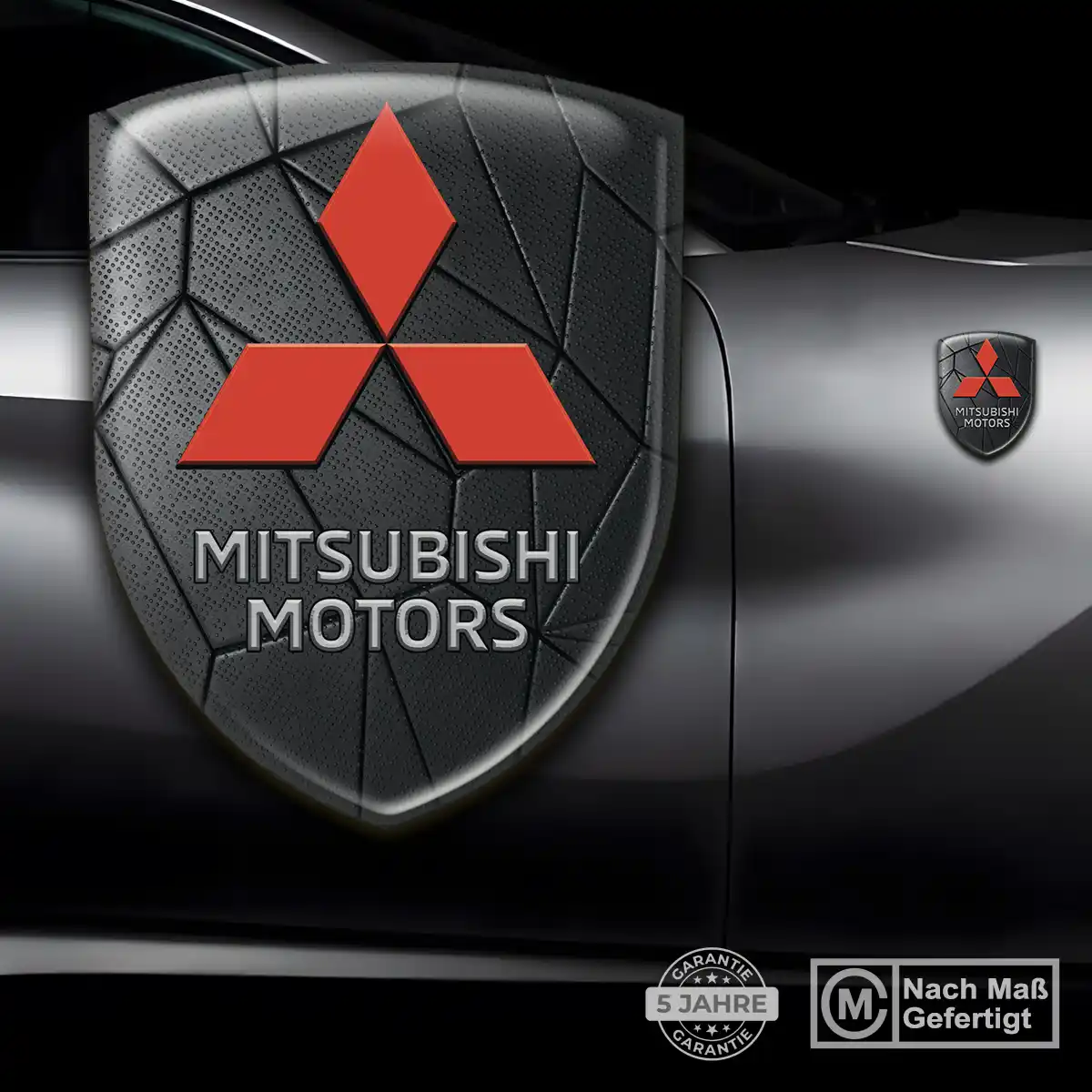 Mitsubishi 3D Gel Aufkleber Emblem Auto Hochwertiges Harz