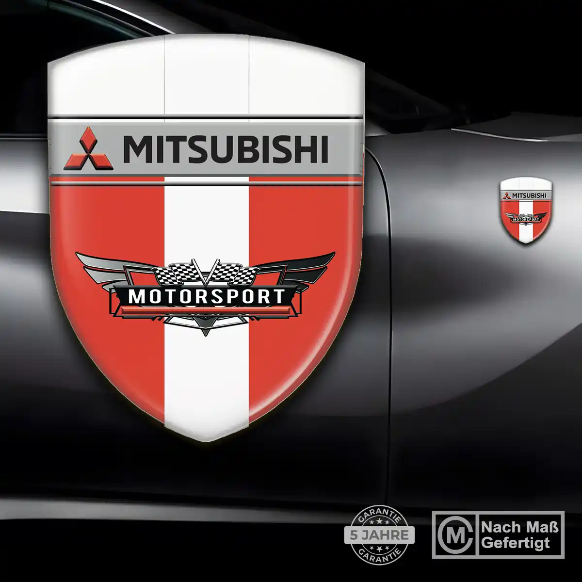 Mitsubishi 3D Gel Aufkleber Emblem Auto Interieurdesign
