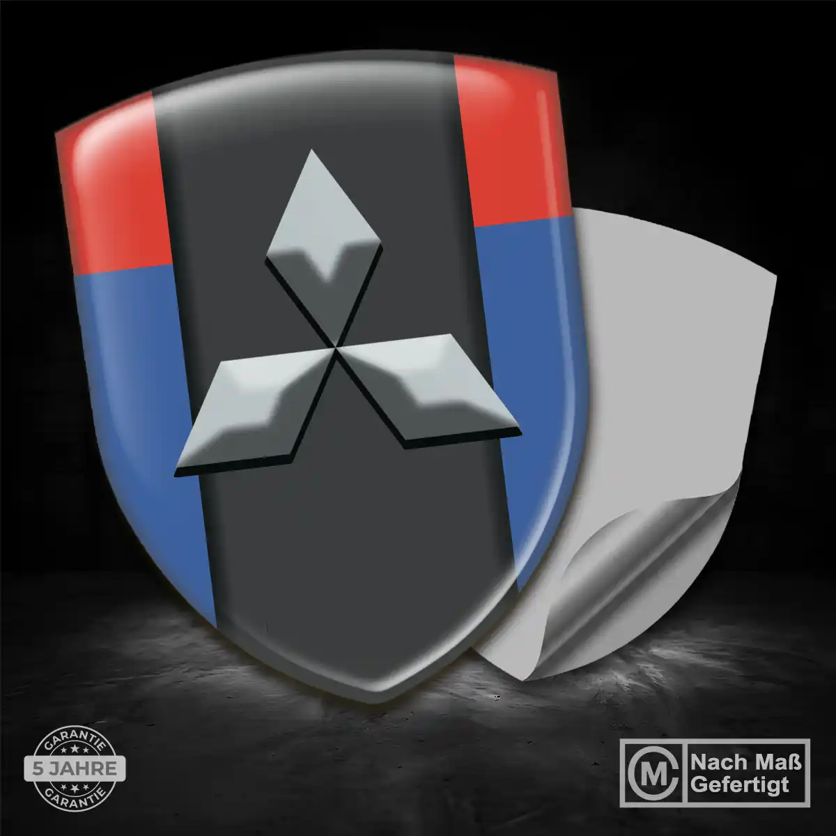 Mitsubishi 3D Gel Aufkleber Emblem Auto Limitierte Auflage