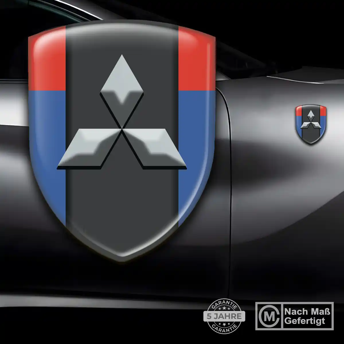 Mitsubishi 3D Gel Aufkleber Emblem Auto Limitierte Auflage