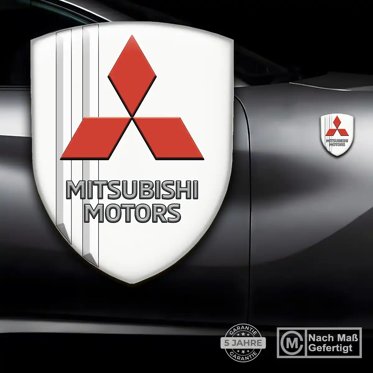 Mitsubishi 3D Gel Aufkleber Emblem Auto Premium-Edition