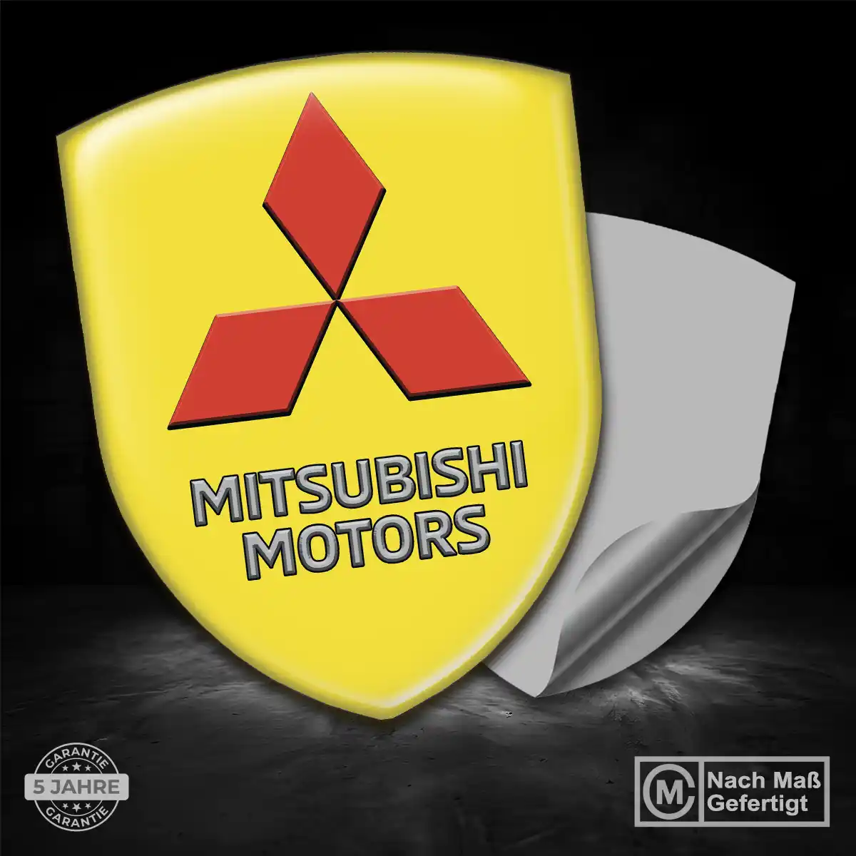 Mitsubishi 3D Gel Aufkleber Emblem Exterieurdesign