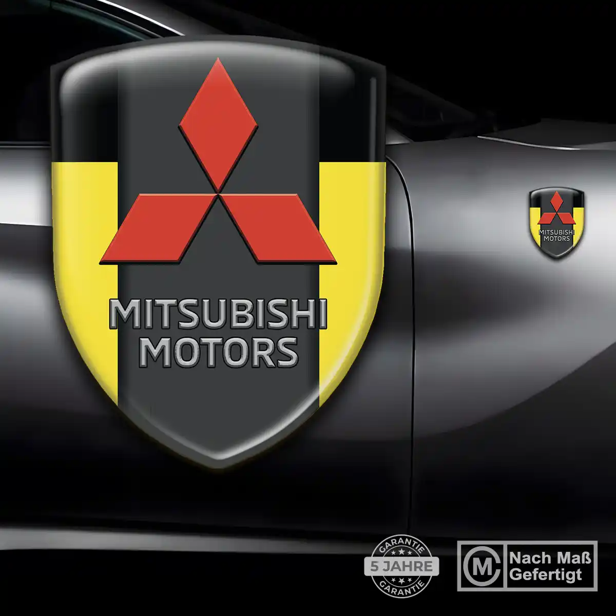 Mitsubishi 3D Gel Aufkleber Emblem Hohe Qualität