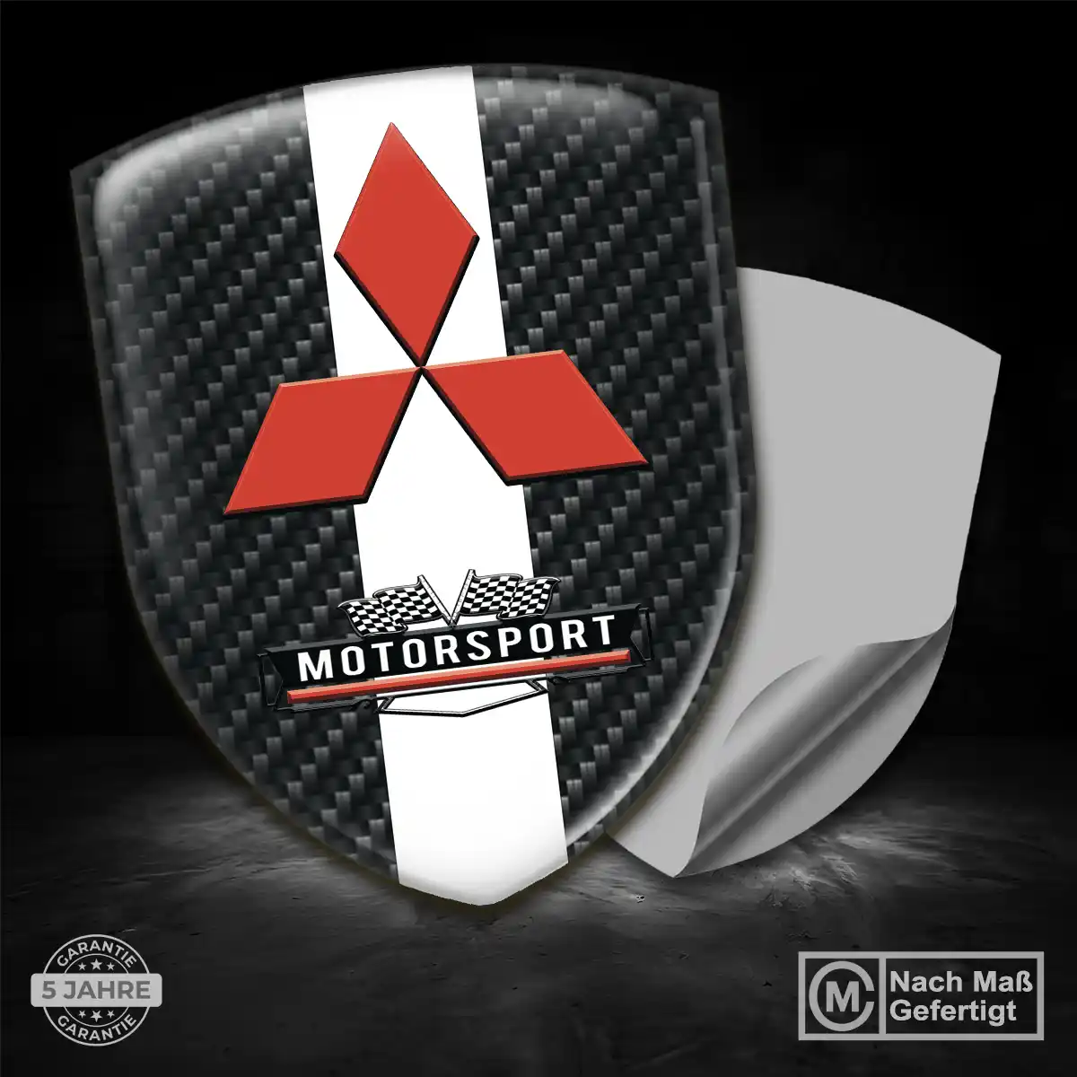 Mitsubishi 3D Gel Aufkleber Emblem Premium-Edition