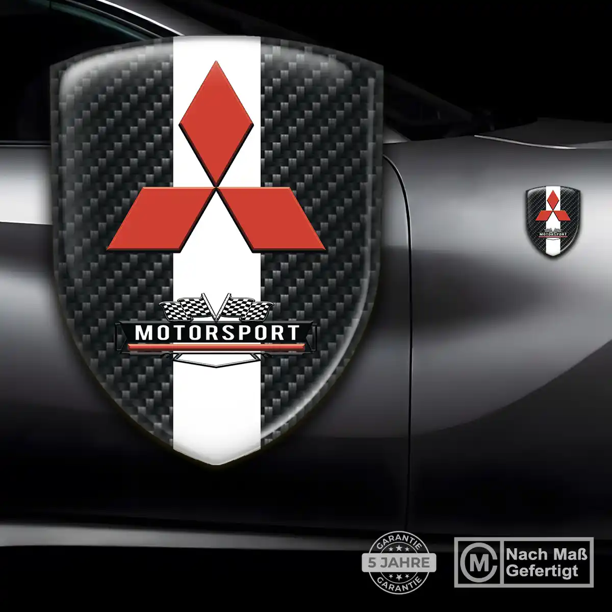 Mitsubishi 3D Gel Aufkleber Emblem Premium-Edition
